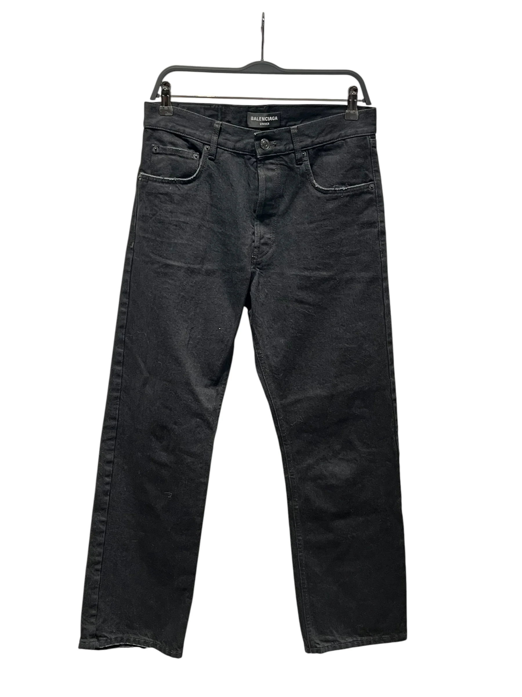 BALENCIAGA/Straight Pants/30/Denim/BLK/Lost Tapes