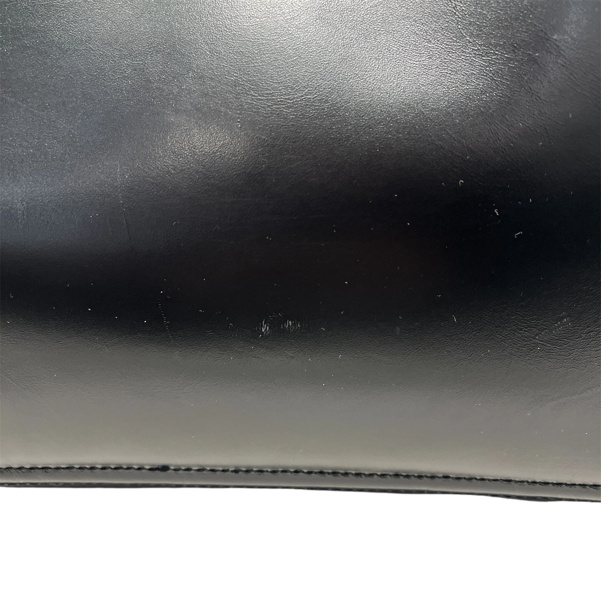 BOTTEGA VENETA/Hand Bag/Leather/BLK/LOGO