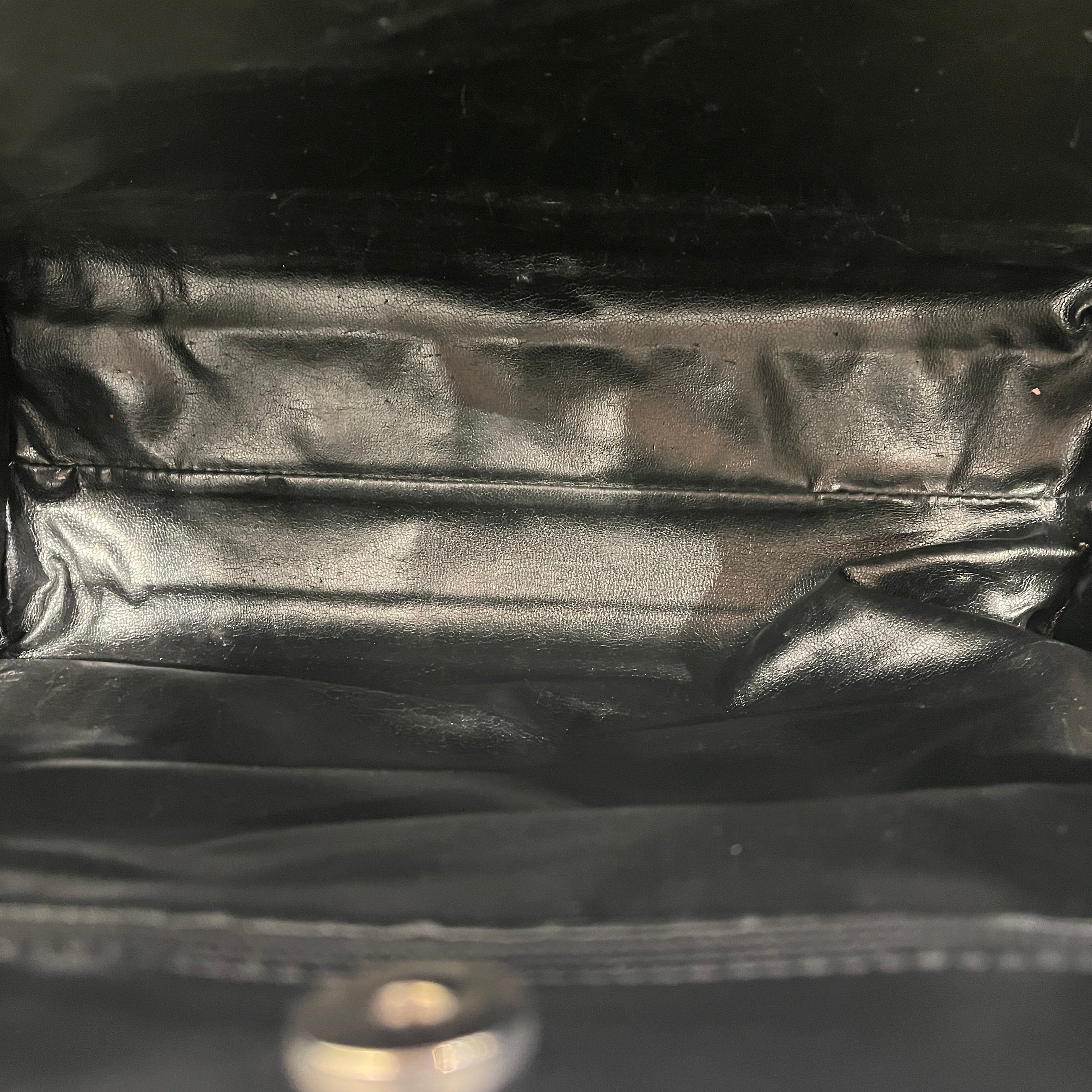 BOTTEGA VENETA/Hand Bag/Leather/BLK/LOGO