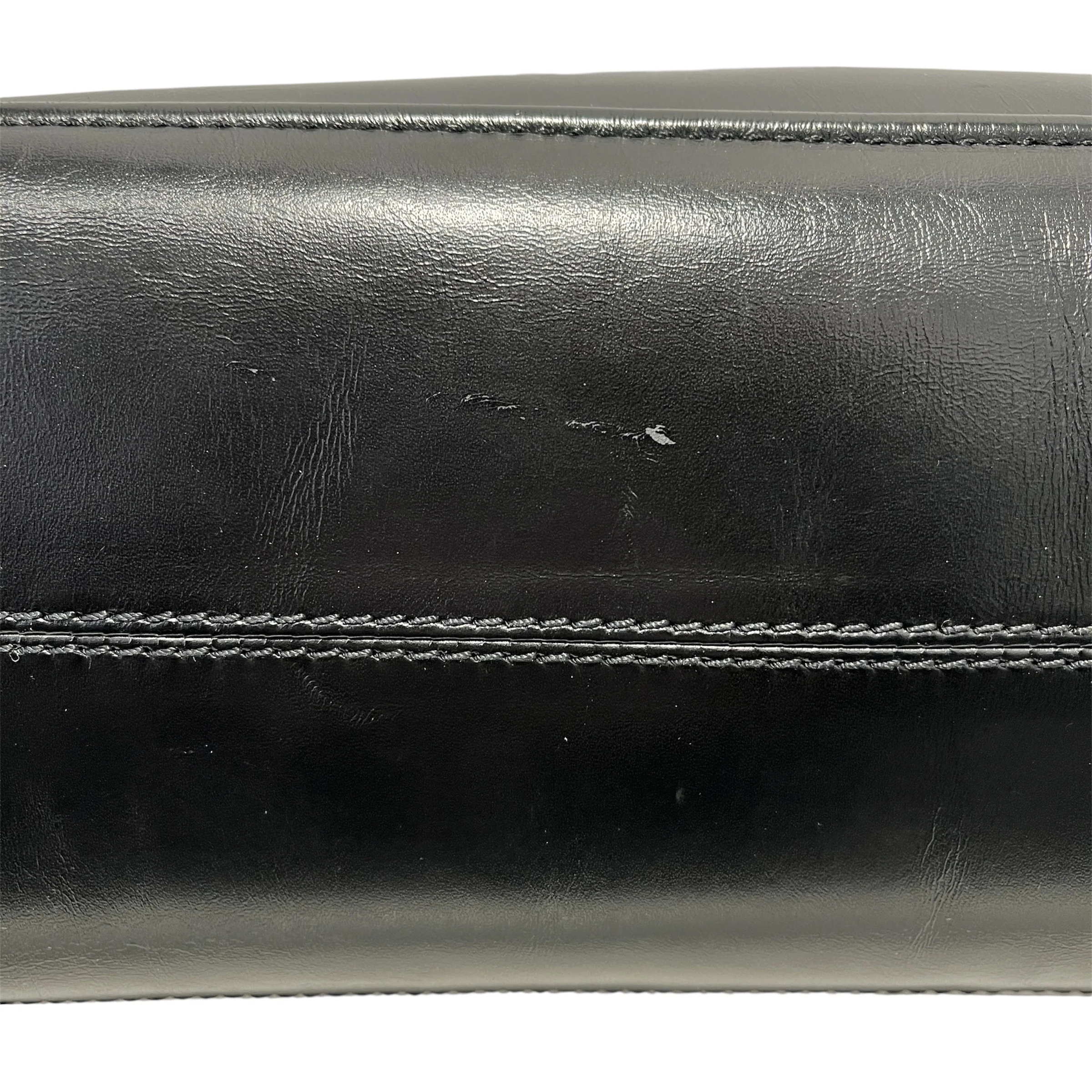 BOTTEGA VENETA/Hand Bag/Leather/BLK/LOGO