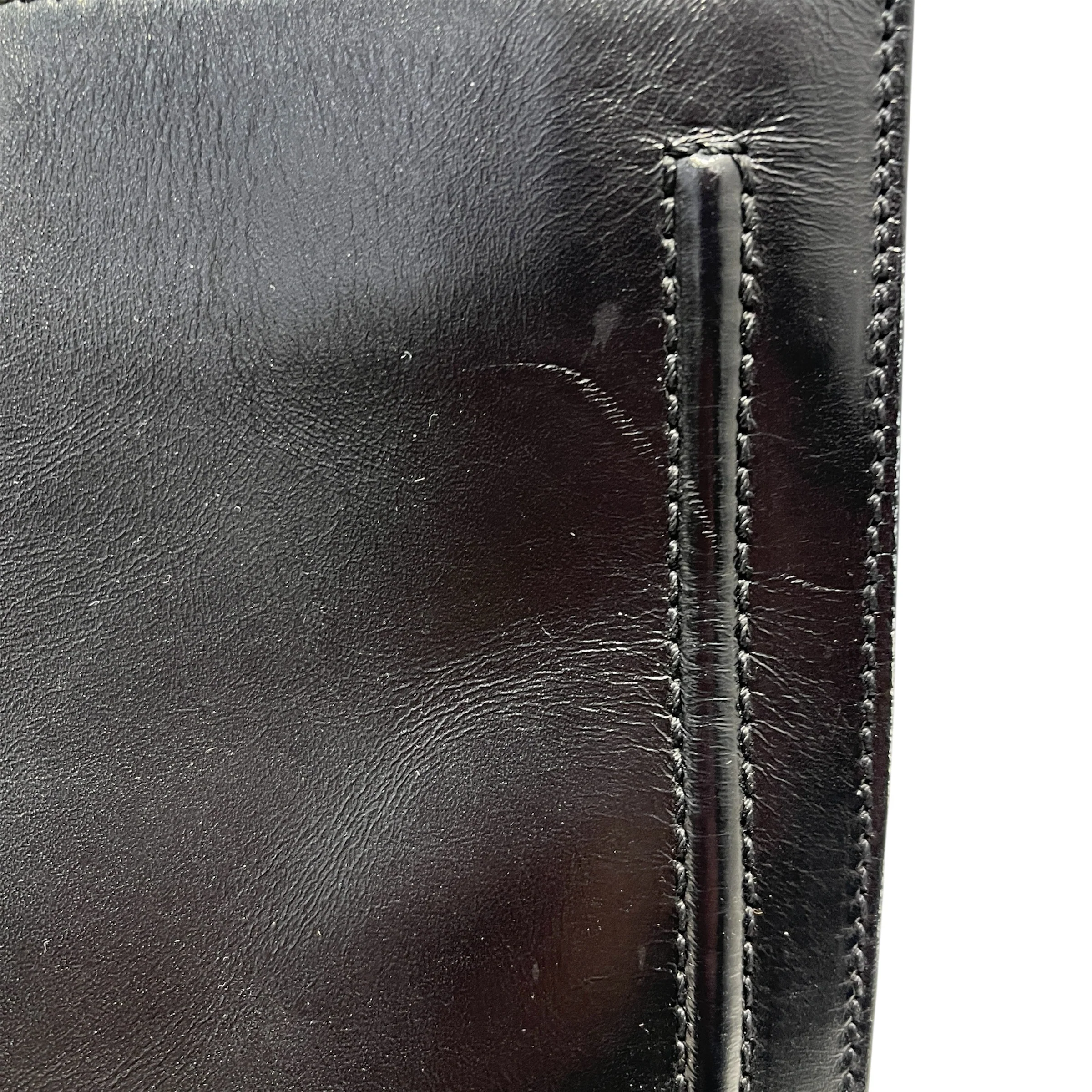 BOTTEGA VENETA/Hand Bag/Leather/BLK/LOGO