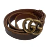 GUCCI/Belt/Leather/CML/GG Buckle Thin Belt