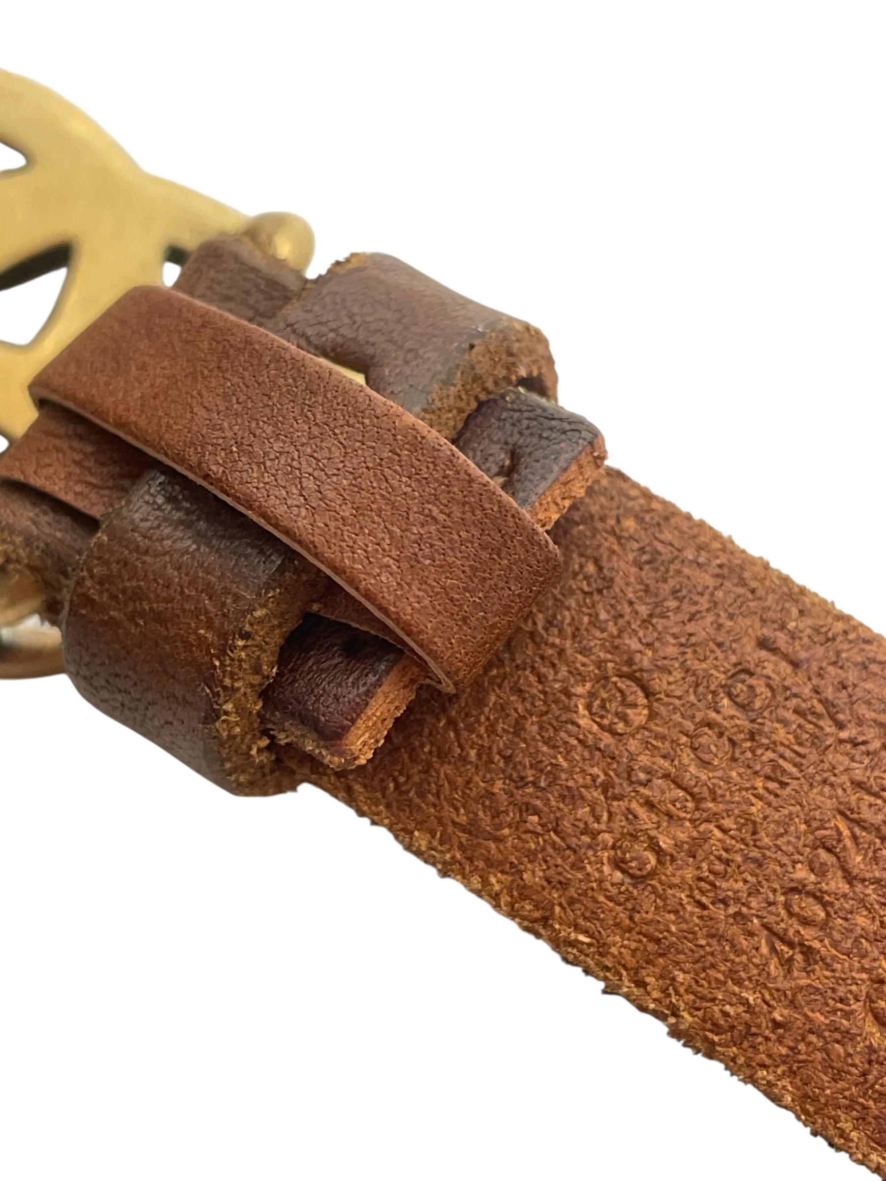 GUCCI/Belt/Leather/CML/GG Buckle Thin Belt