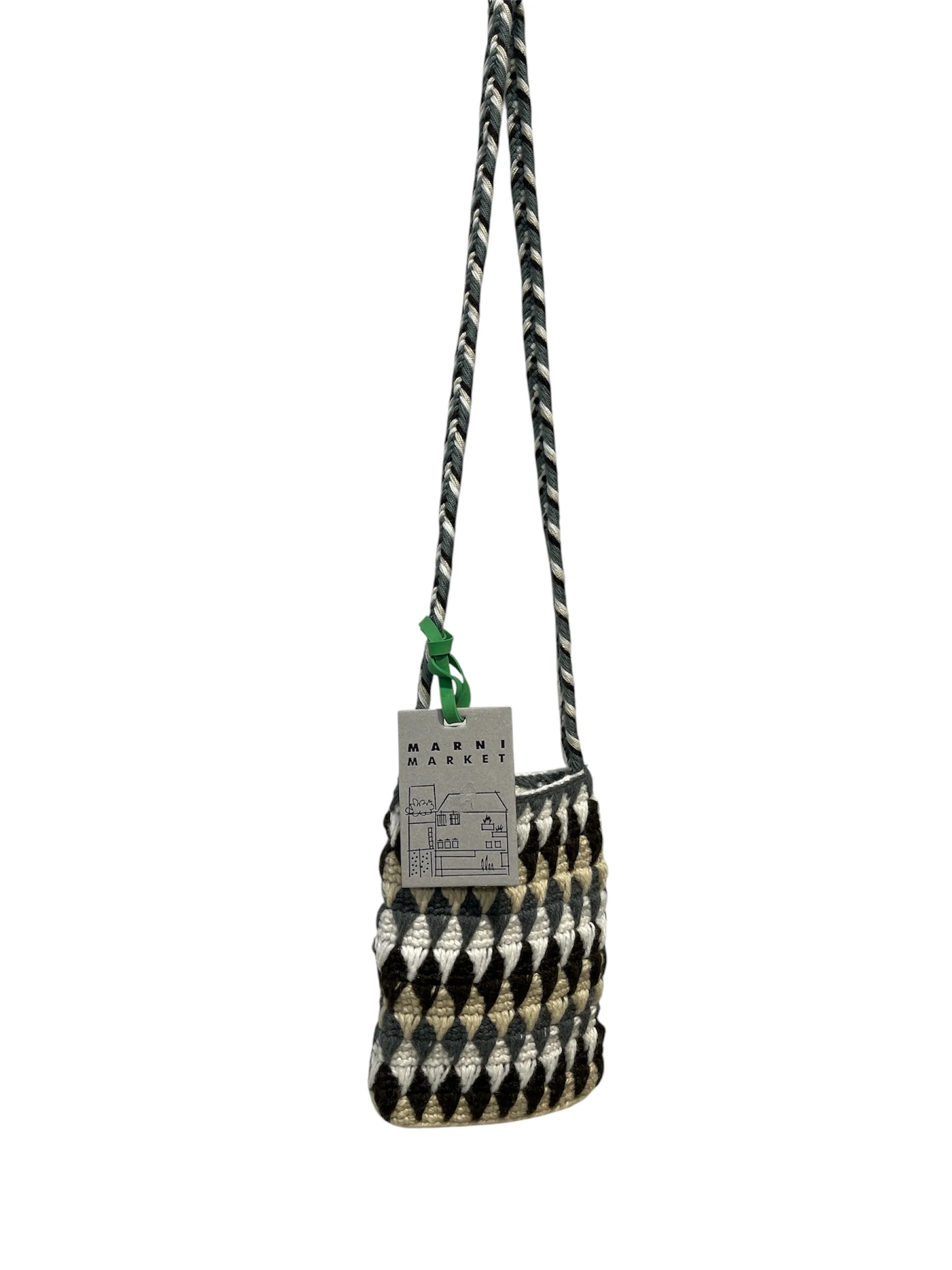 MARNI/Bag/Acrylic/BEG/yarn knit bag fw305