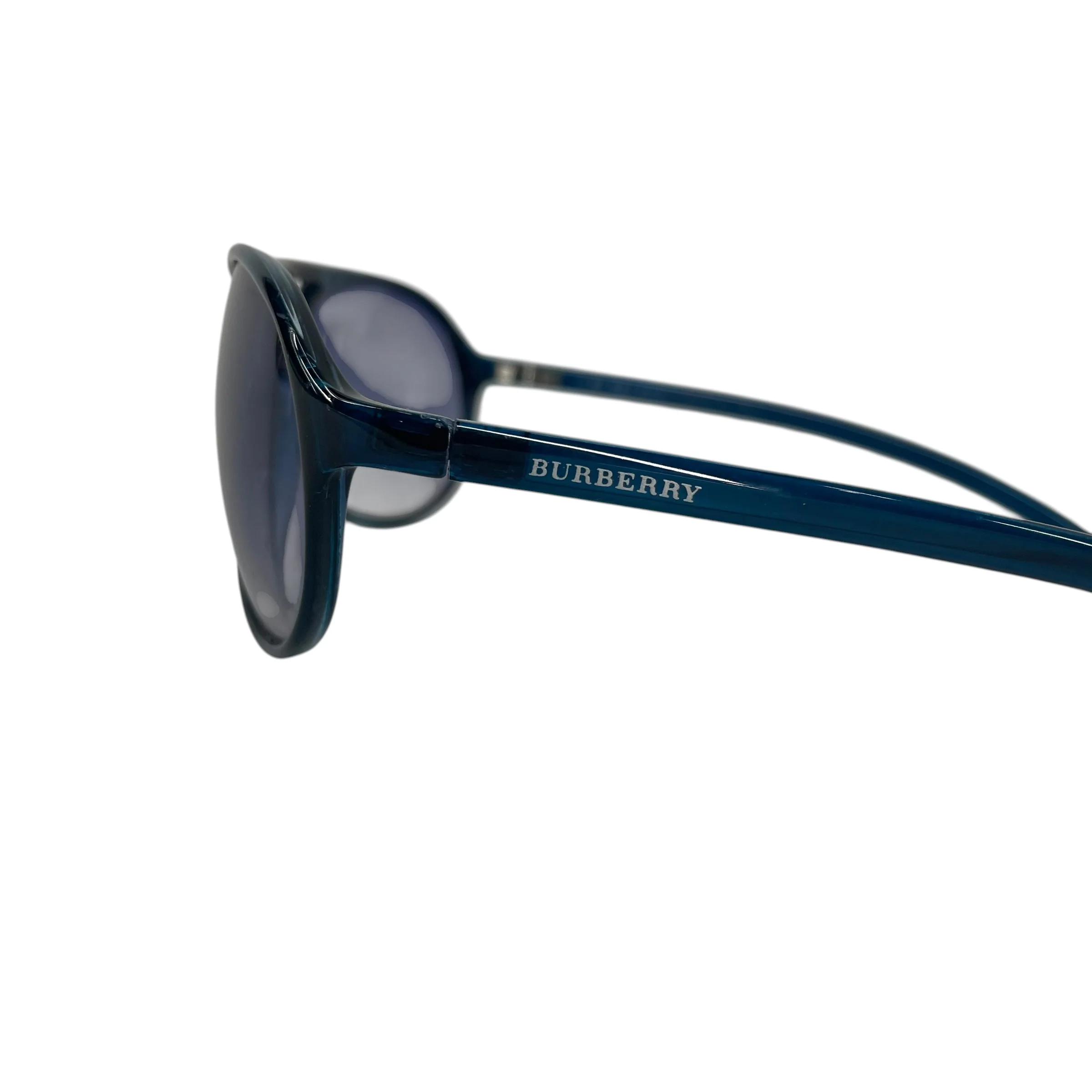 BURBERRY/Sunglasses/Plastic/BLU/TRANSLUCENT BLUE VINTAGE FRAME