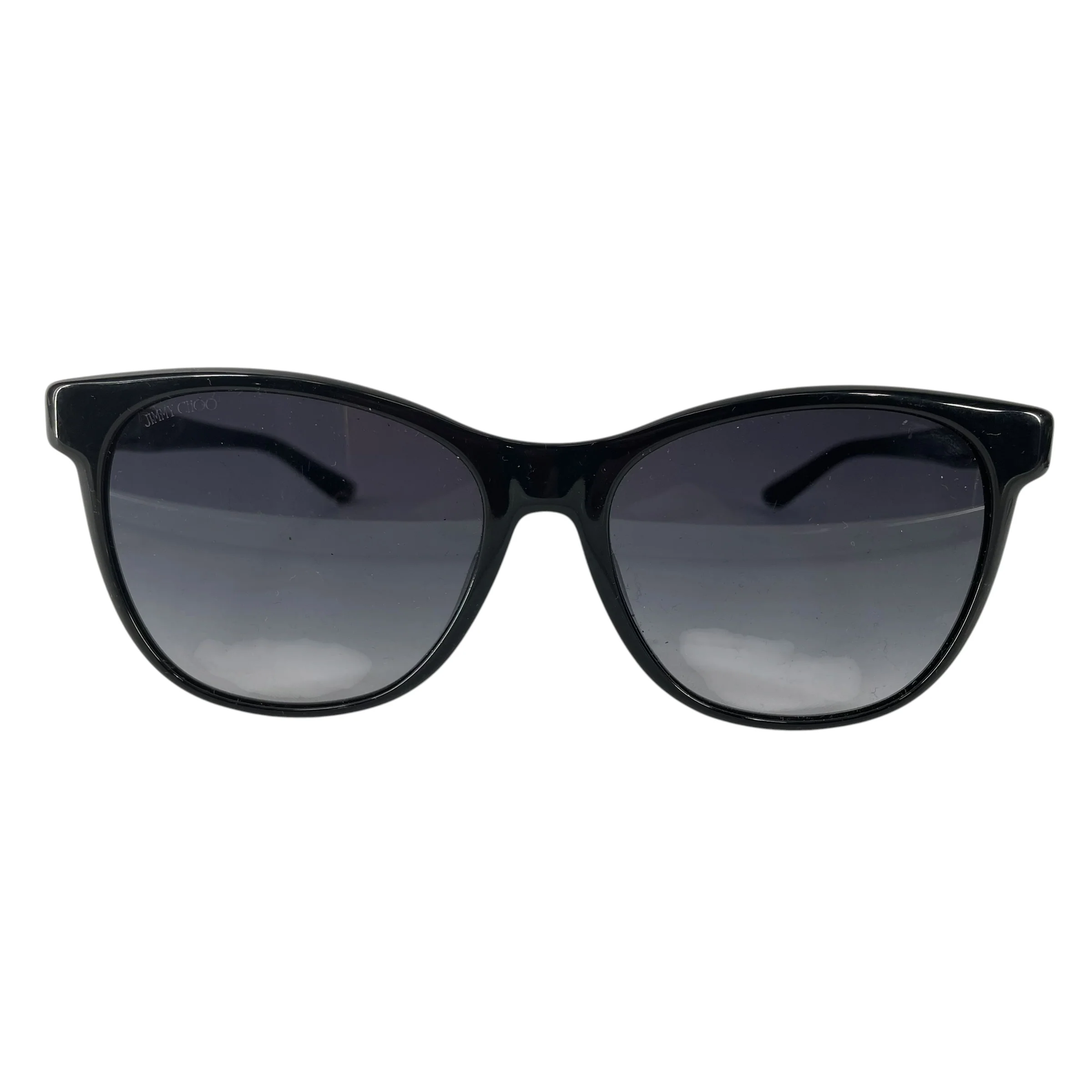 JIMMY CHOO/Sunglasses/Plastic/BLK/JUNE/F/S SPARKLE LOGO SHADES
