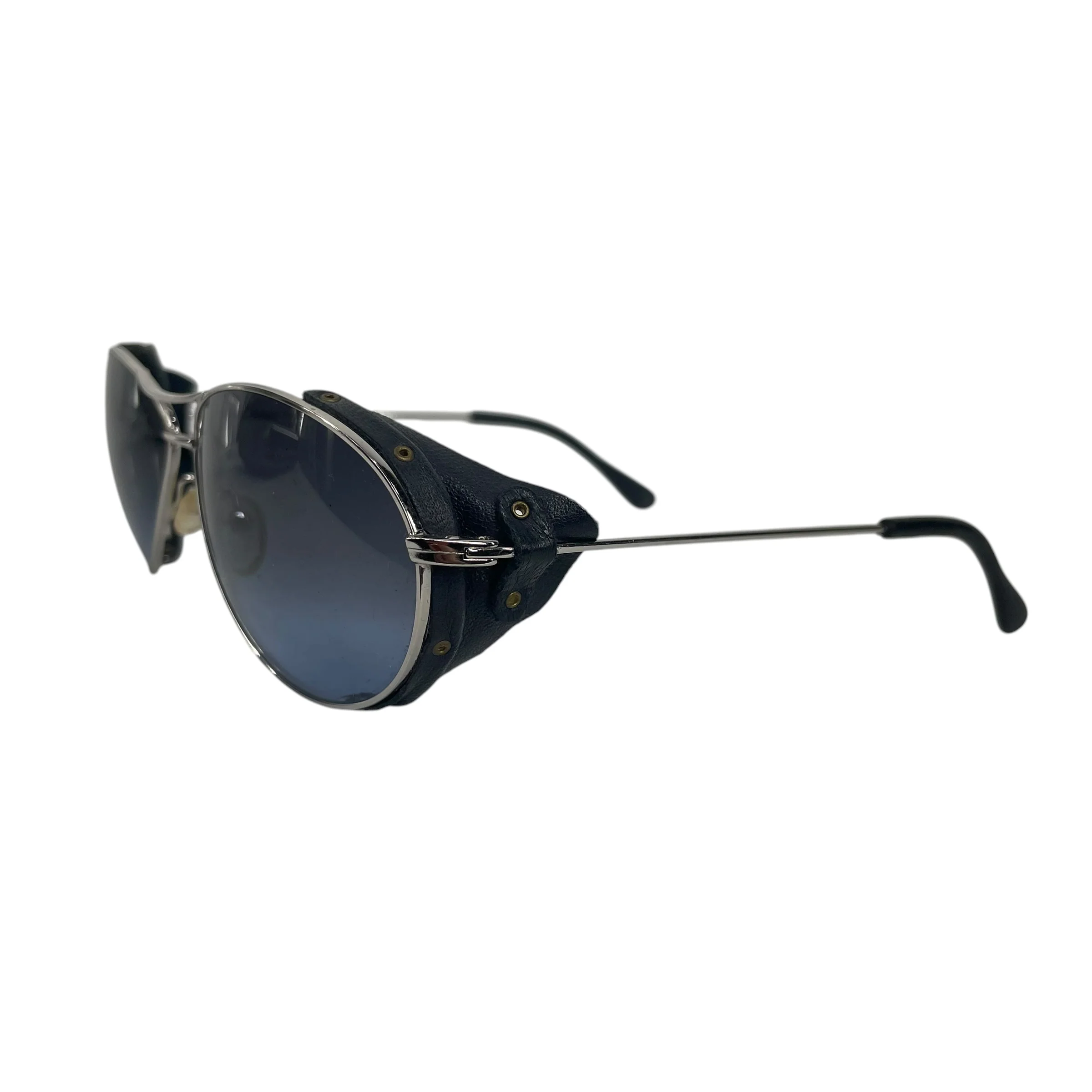 BURBERRY/Sunglasses/Metal/SLV/B 8878/S LEATHER DETAILS