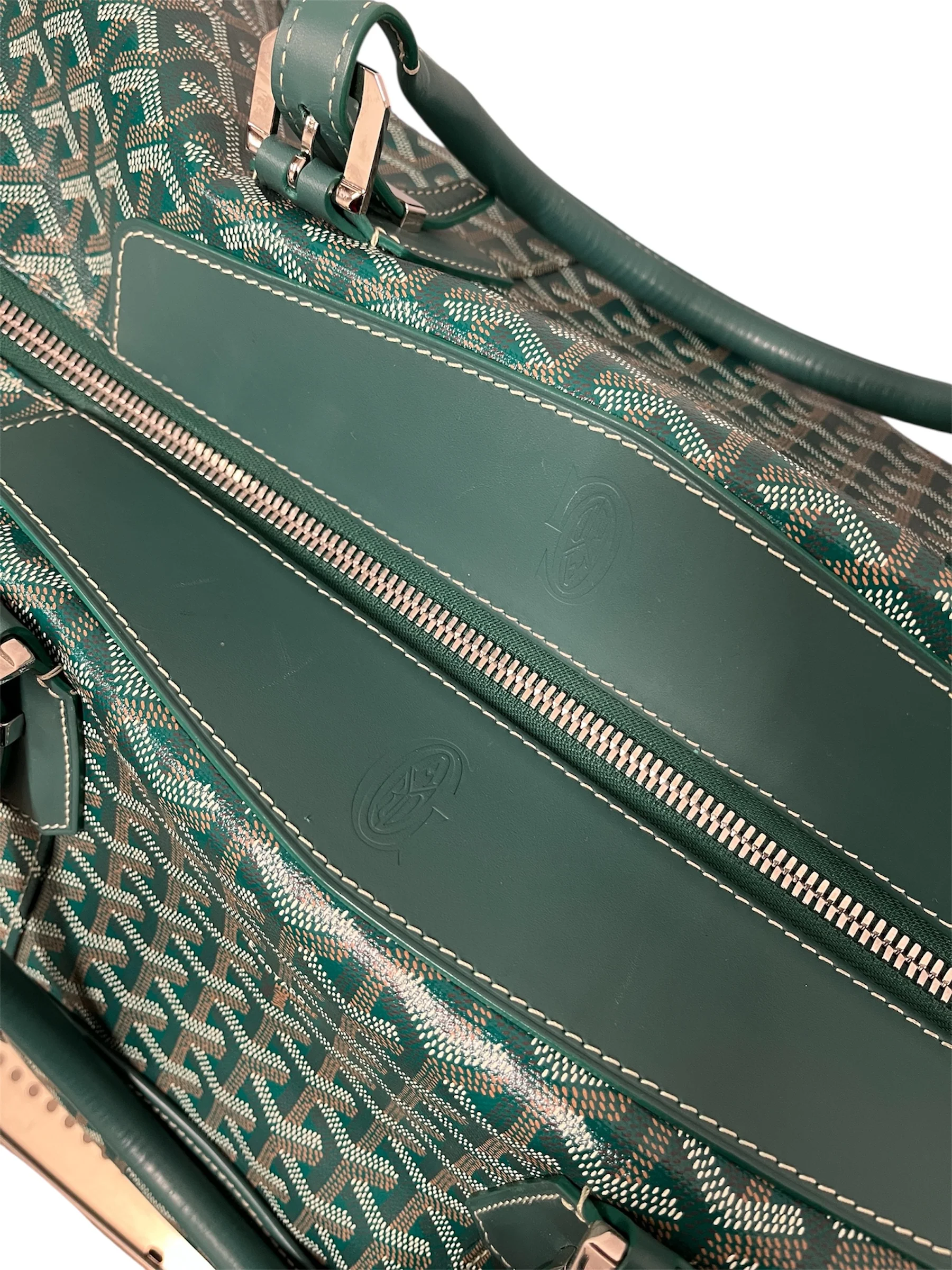 GOYARD/Luggage/Monogram/Leather/GRN/Boeing 55 Duffel