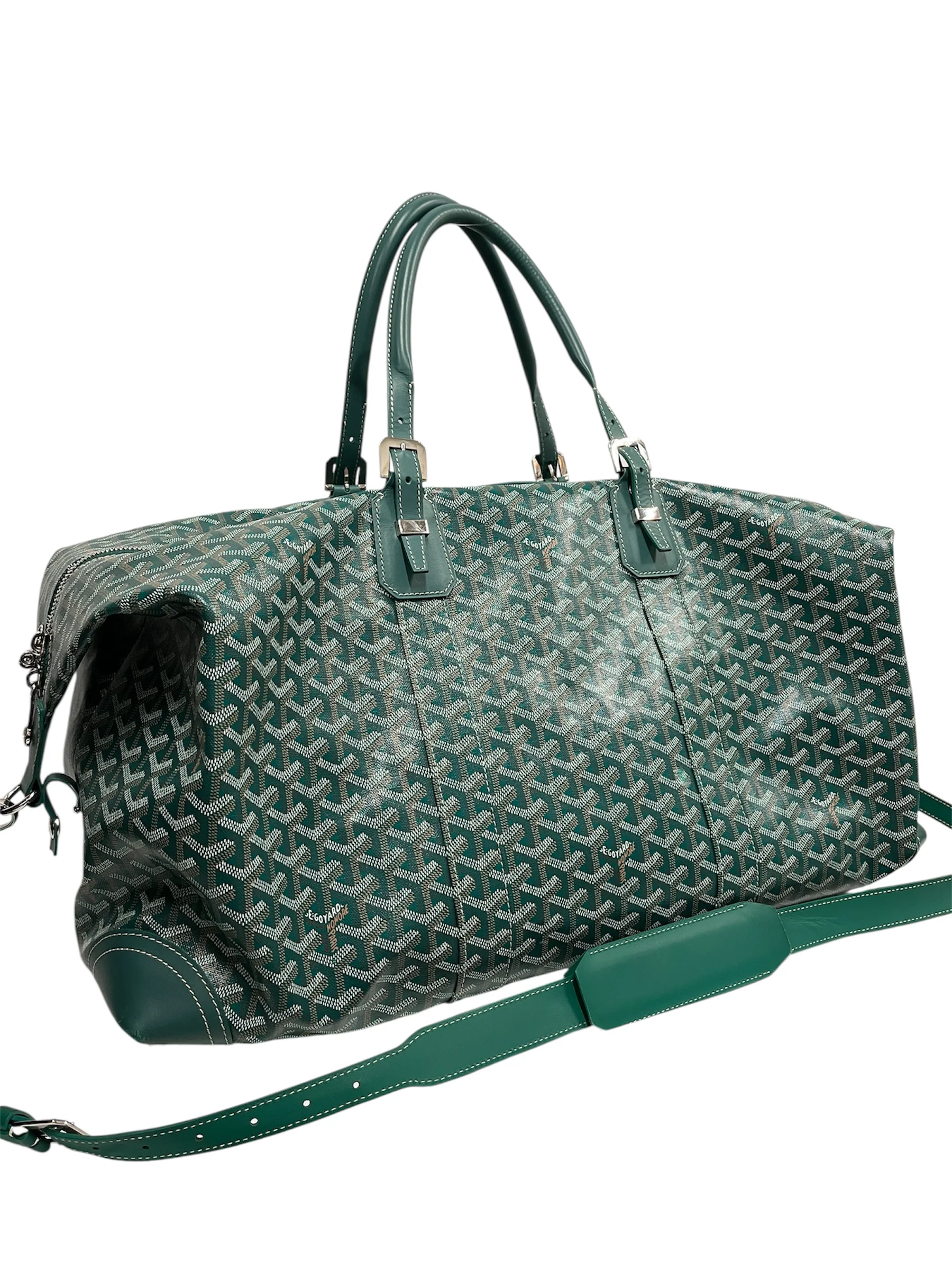 GOYARD/Luggage/Monogram/Leather/GRN/Boeing 55 Duffel