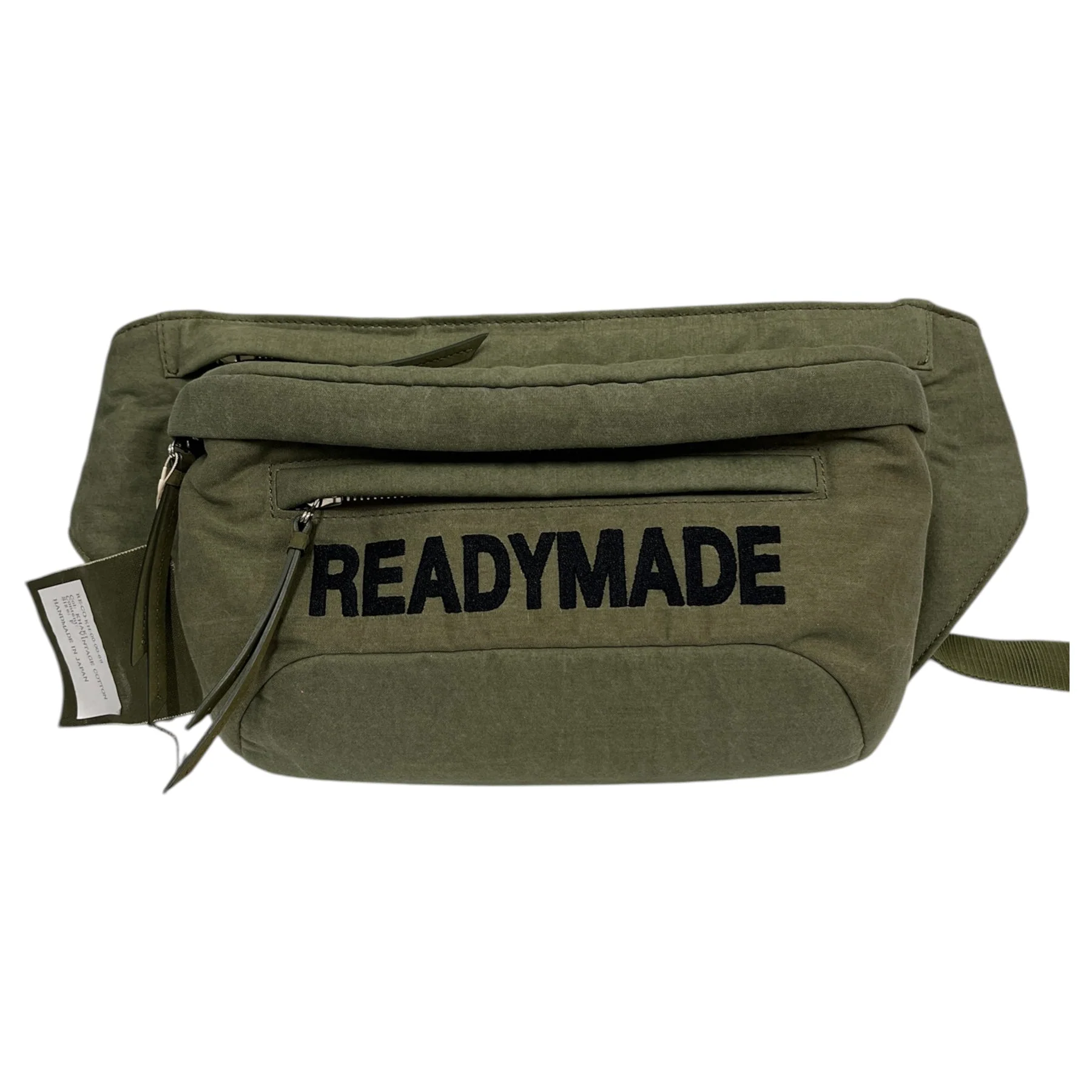 3578-readymade-fanny-pack-cotton-khk-olive-logo-belt-bag-1.webp READYMADE/Fanny Pack/Cotton/KHK/Olive Logo Belt Bag