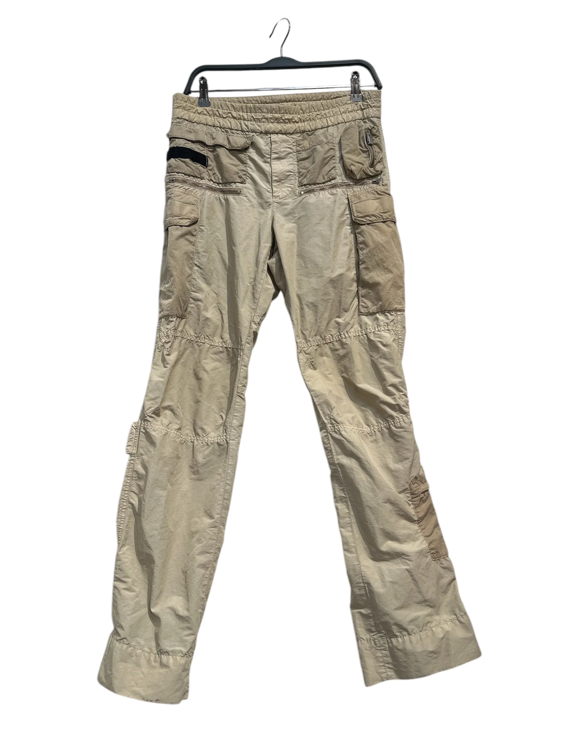 1017 ALYX 9SM(ALYX)/Pants/S/Cotton/BEG/STRETCH MANY POCKETS ZIPPER