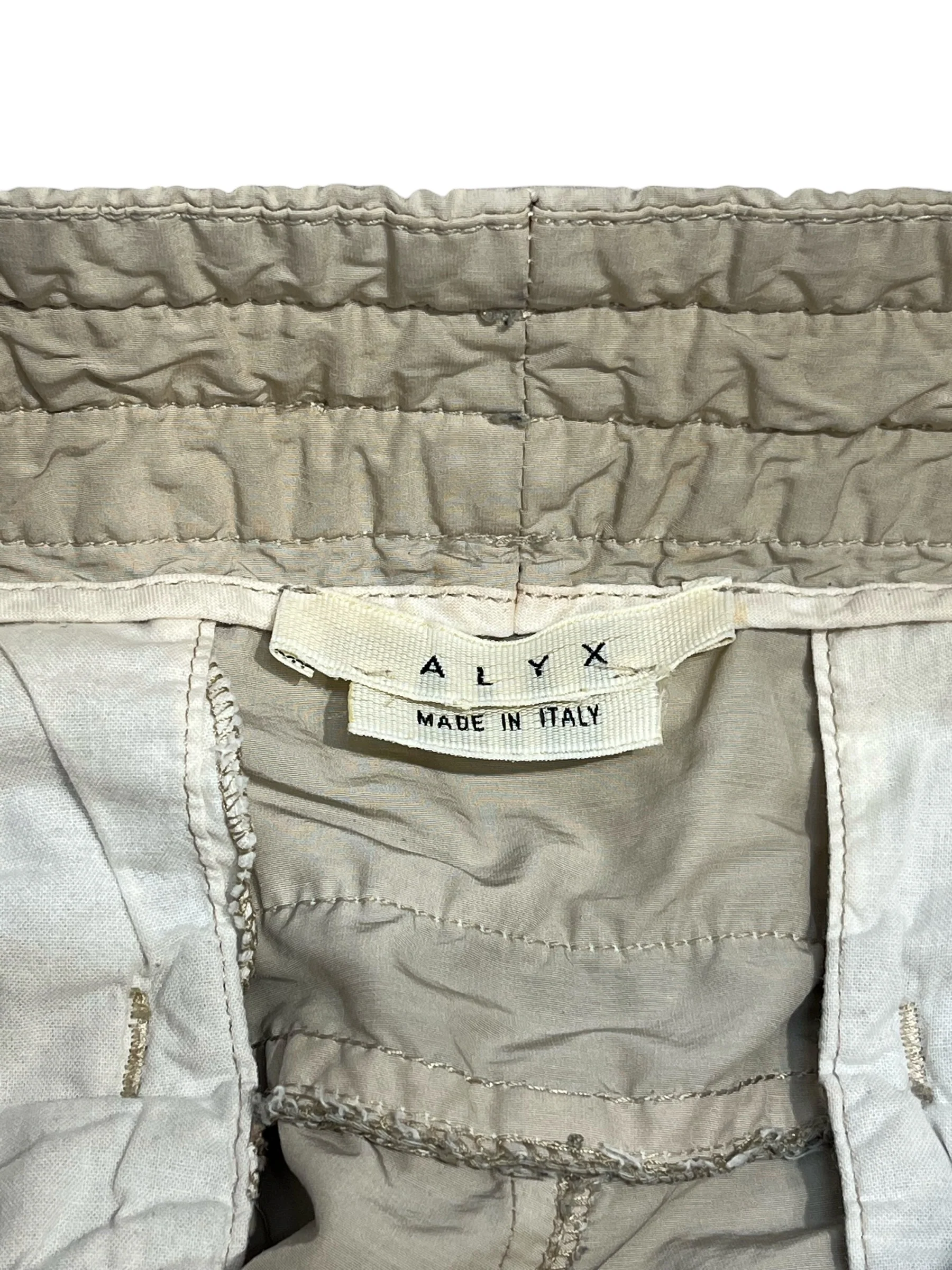 1017 ALYX 9SM(ALYX)/Pants/S/Cotton/BEG/STRETCH MANY POCKETS ZIPPER