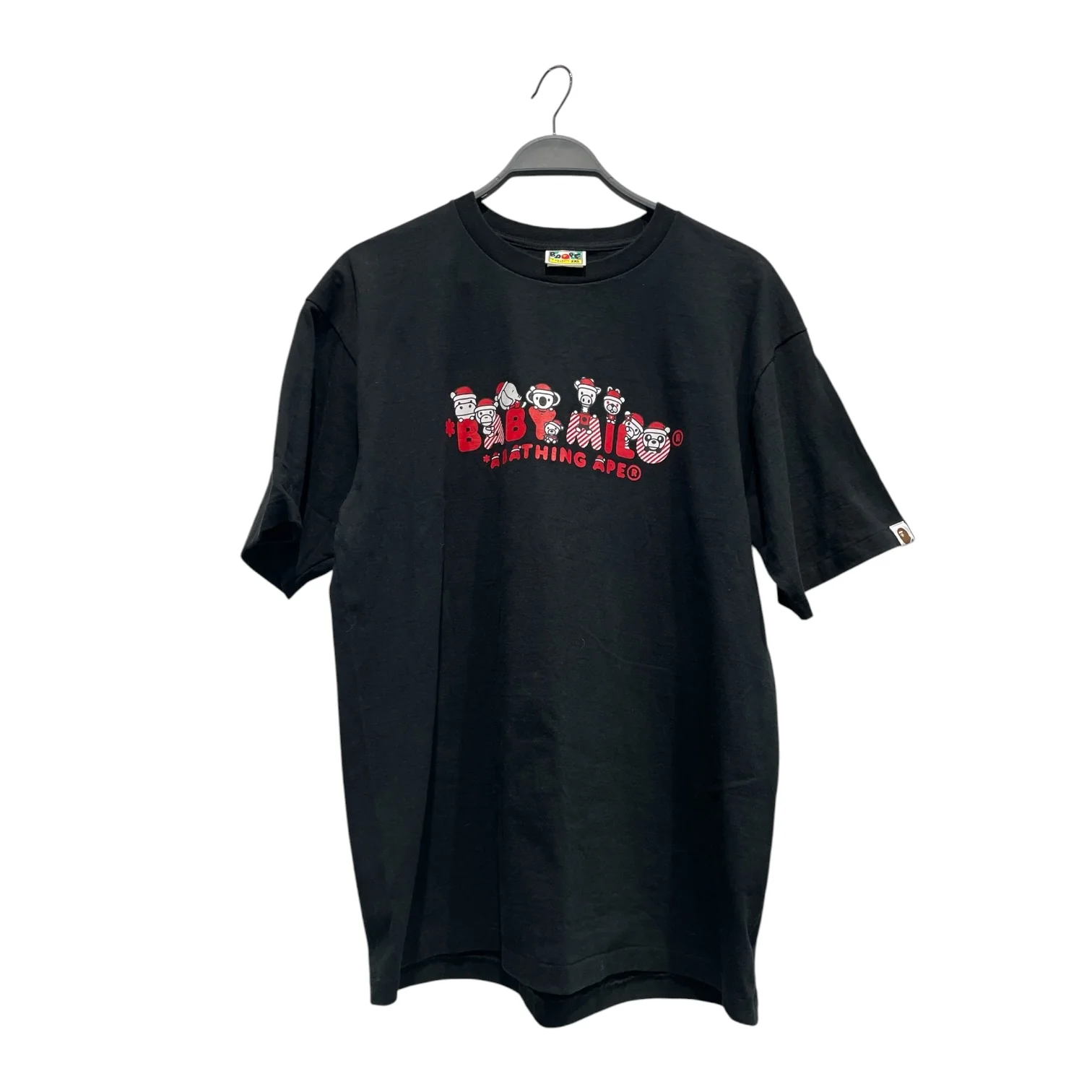 BAPE STA!/T-Shirt/XXL/BLK/BABY MILO CHRISTMAS TEE