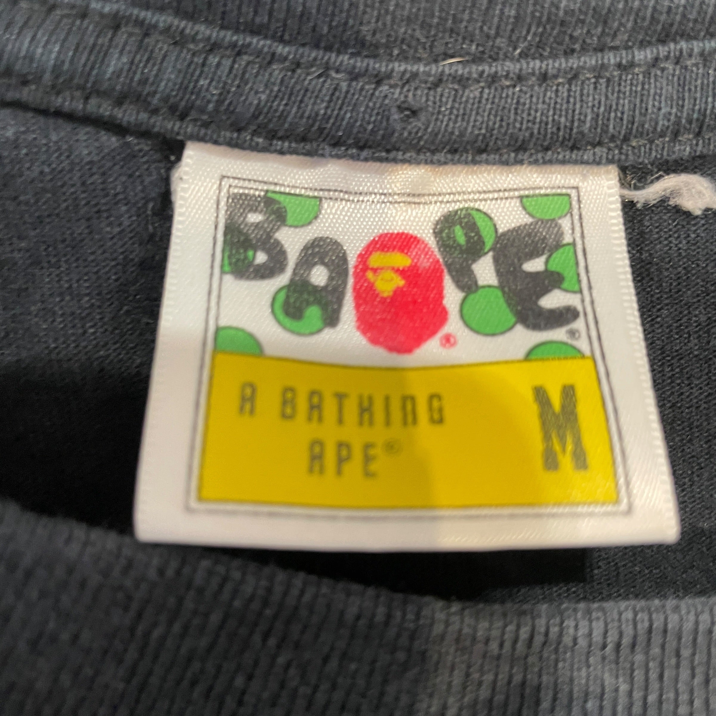 A BATHING APE/T-Shirt/M/Cotton/BLK/Multi Camo Side Ape