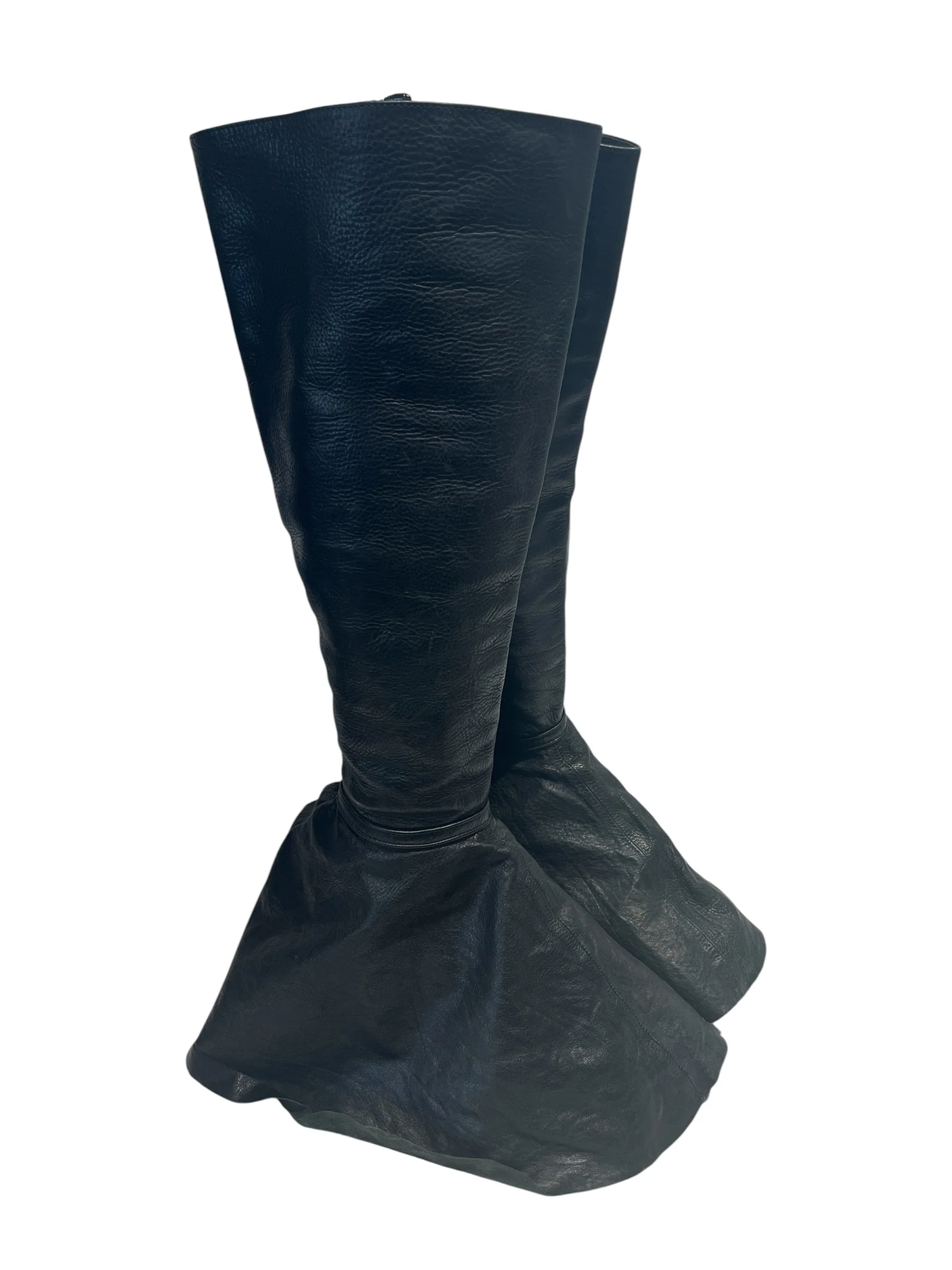 Rick Owens/Boots/US 6/Leather/BLK/WEDGE CAPE BOOT LONG