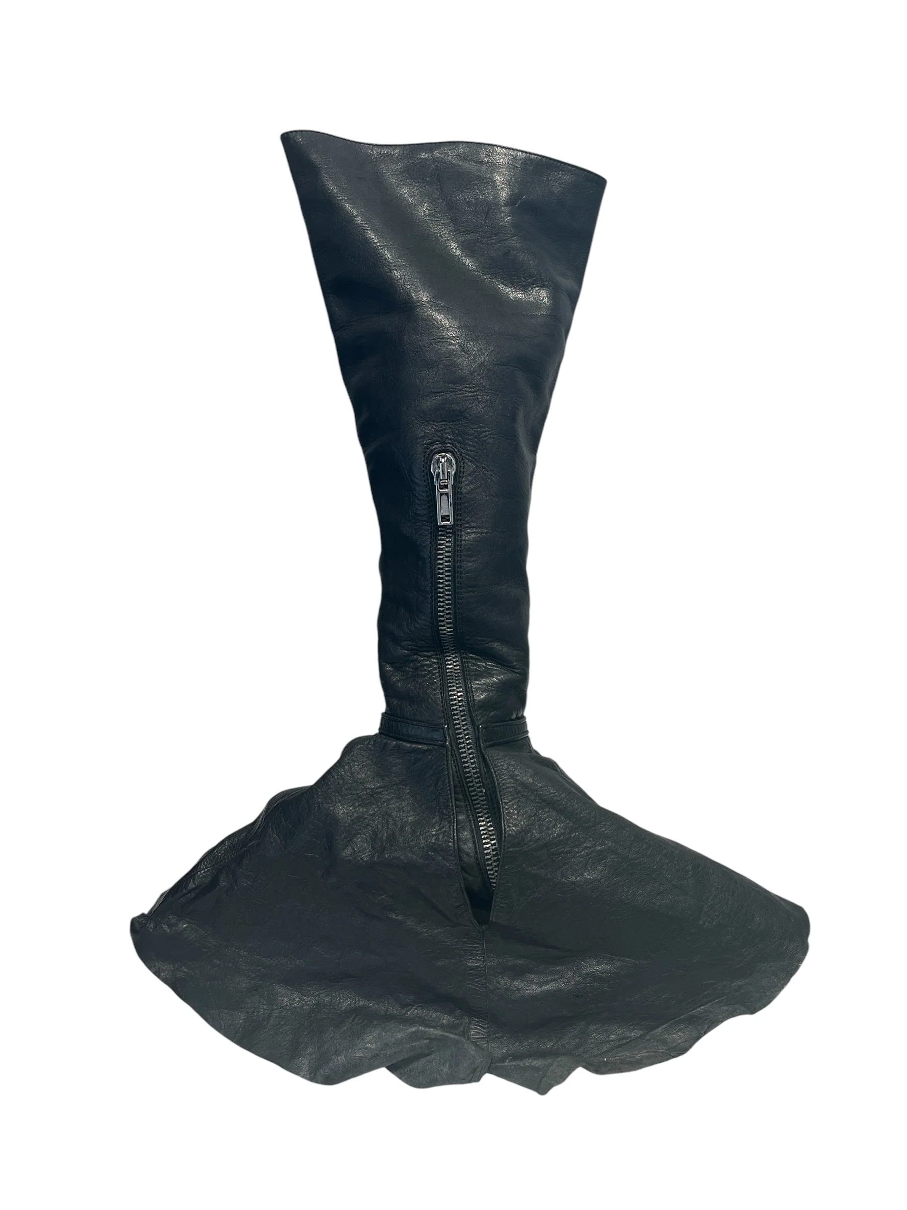 Rick Owens/Boots/US 6/Leather/BLK/WEDGE CAPE BOOT LONG