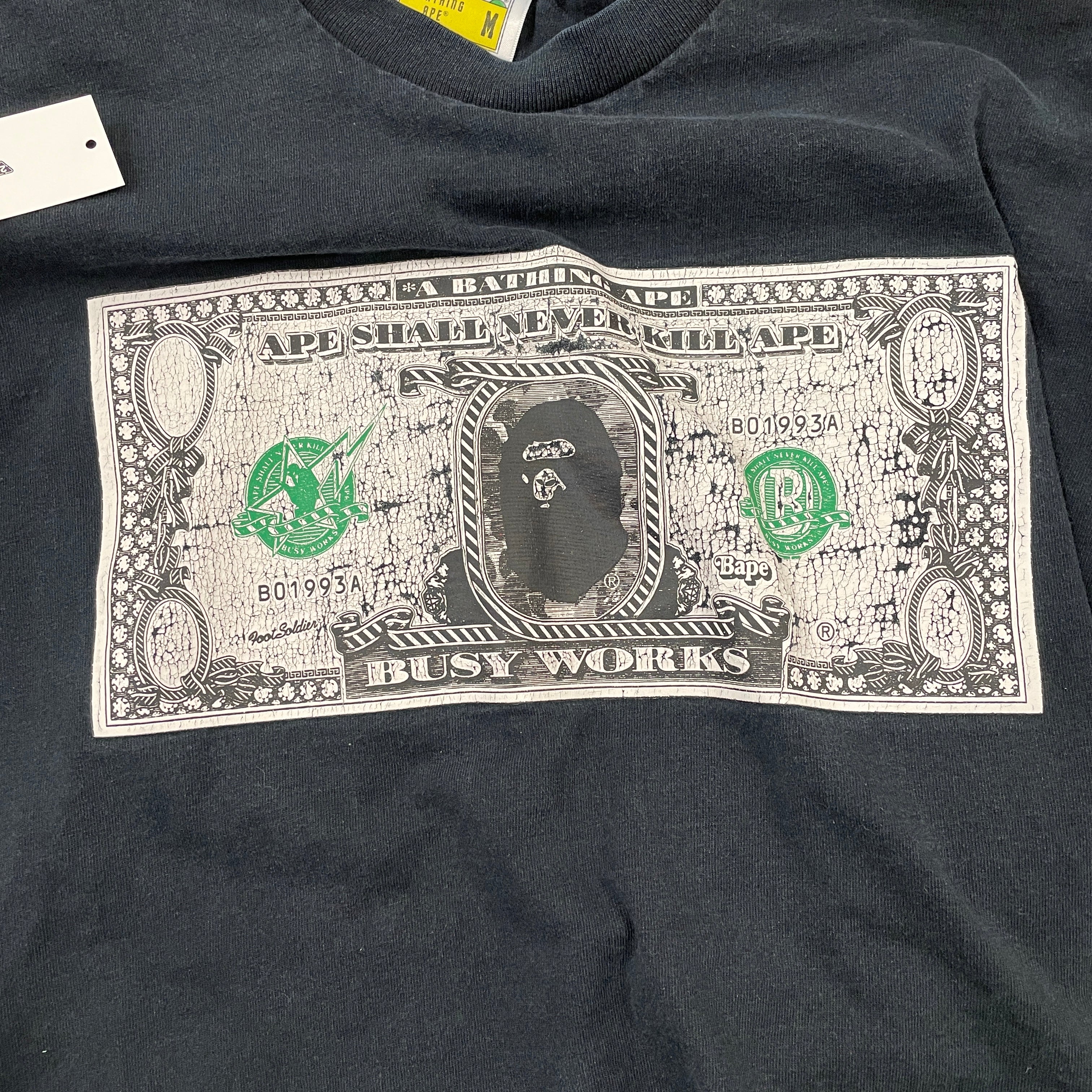 BAPE STA!/T-Shirt/M/Cotton/BLK/
