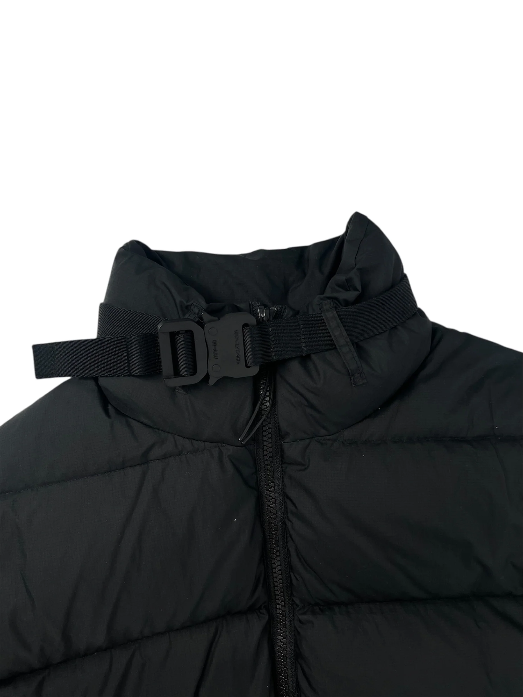 1017 ALYX 9SM(ALYX)/Puffer Jkt/L/Nylon/BLK/ROLLERCOASTER BUCKLE PUFFER