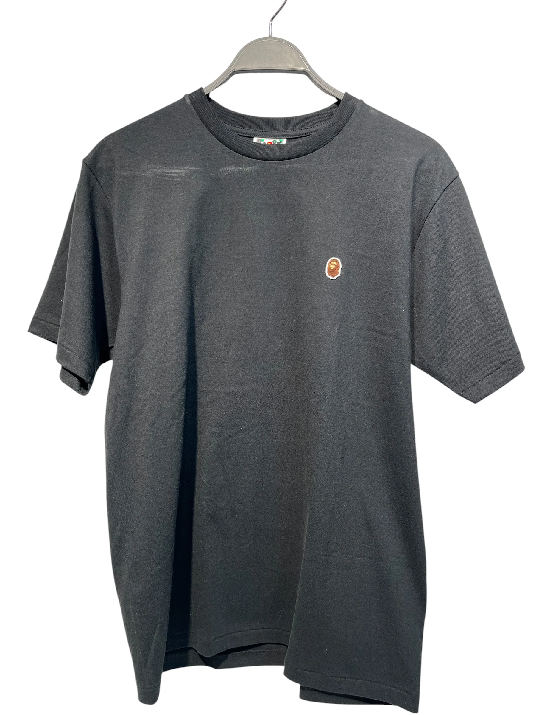 A BATHING APE/T-Shirt/L/Cotton/BLK/All Over Print/Camping bape eq.