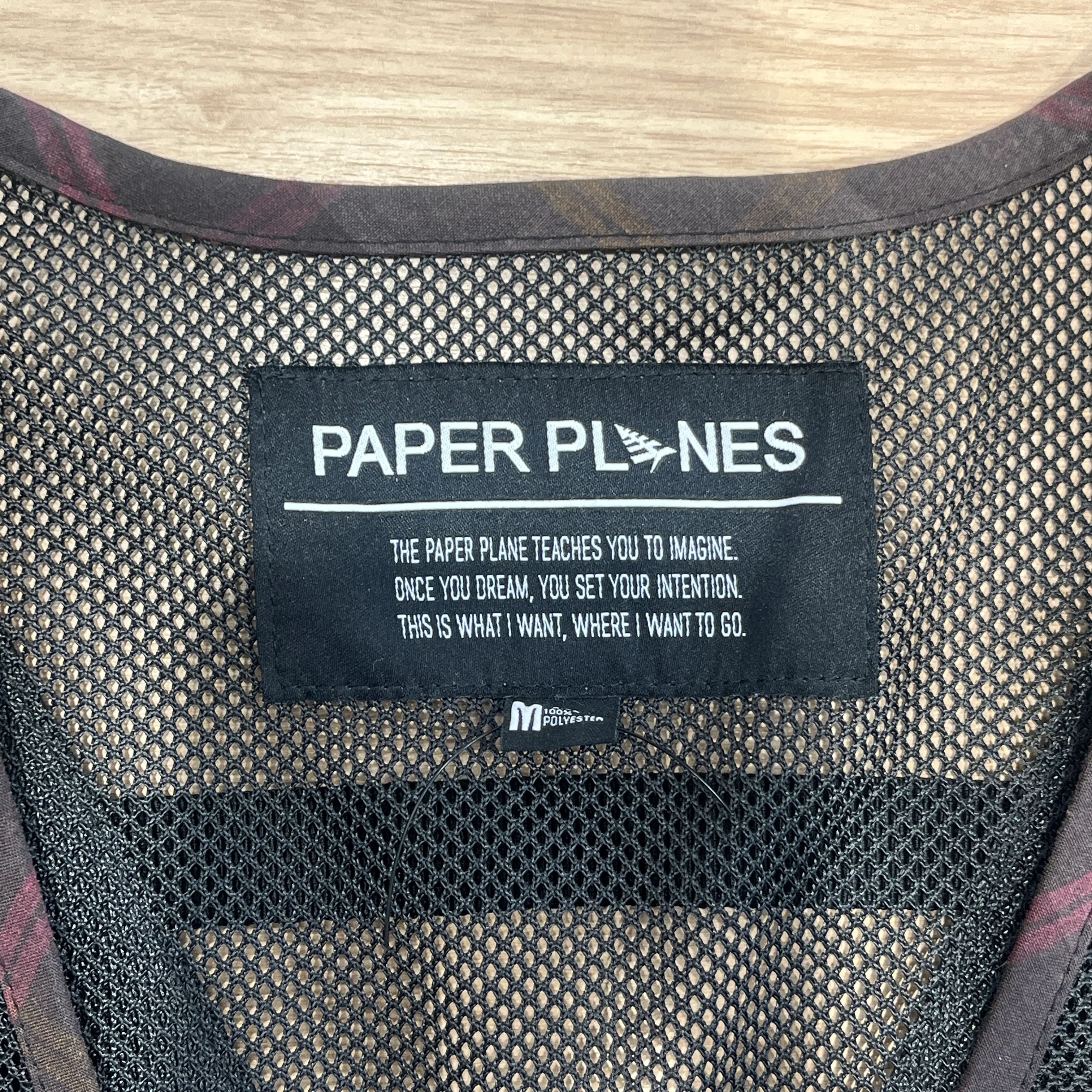 Paper Planes/Vest/M/Cotton/MLT/Black Brown Mesh Vest
