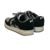BAPE STA!/Low-Sneakers/US 9.5/Suede/BLK/