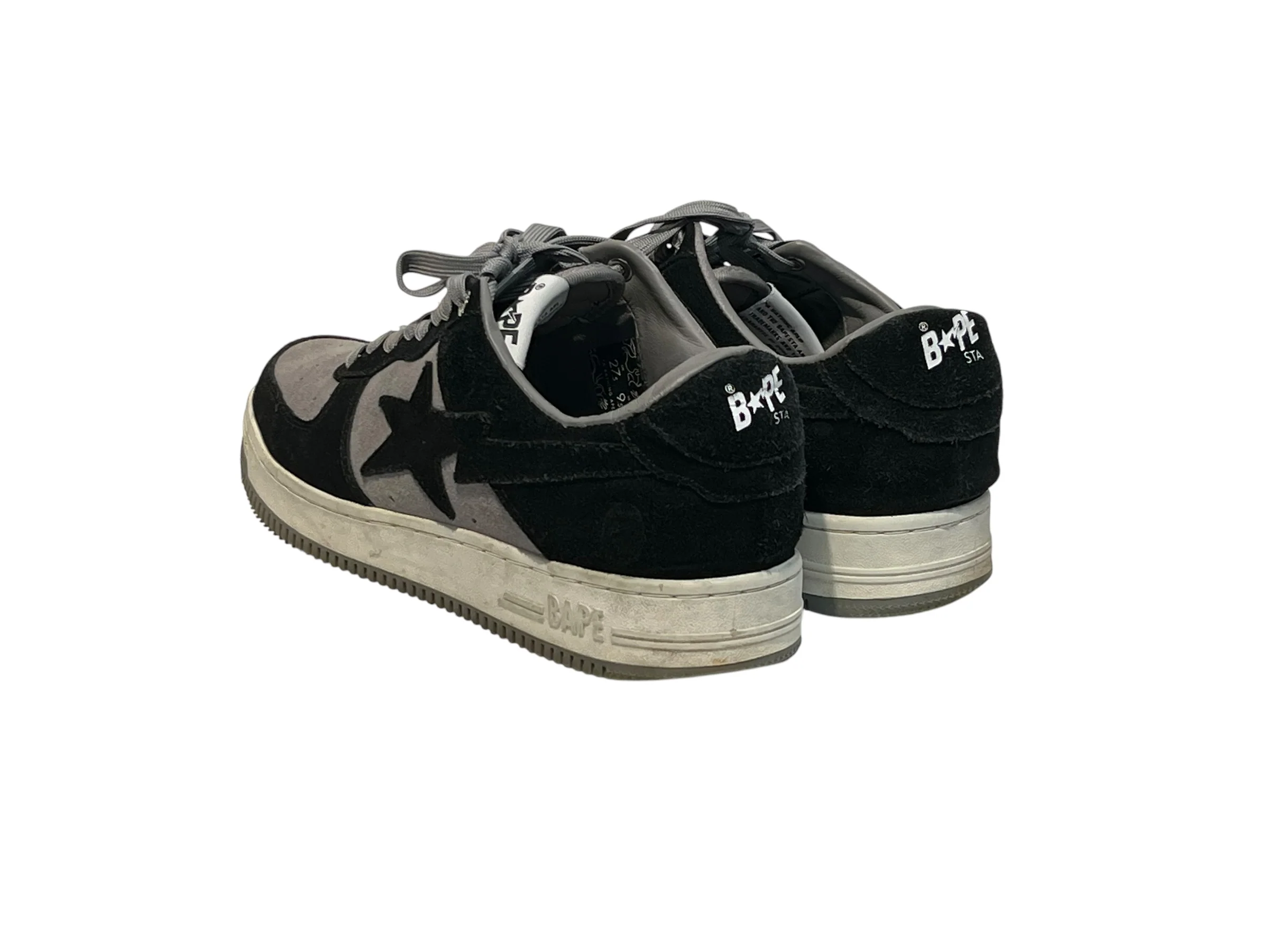 BAPE STA!/Low-Sneakers/US 9.5/Suede/BLK/
