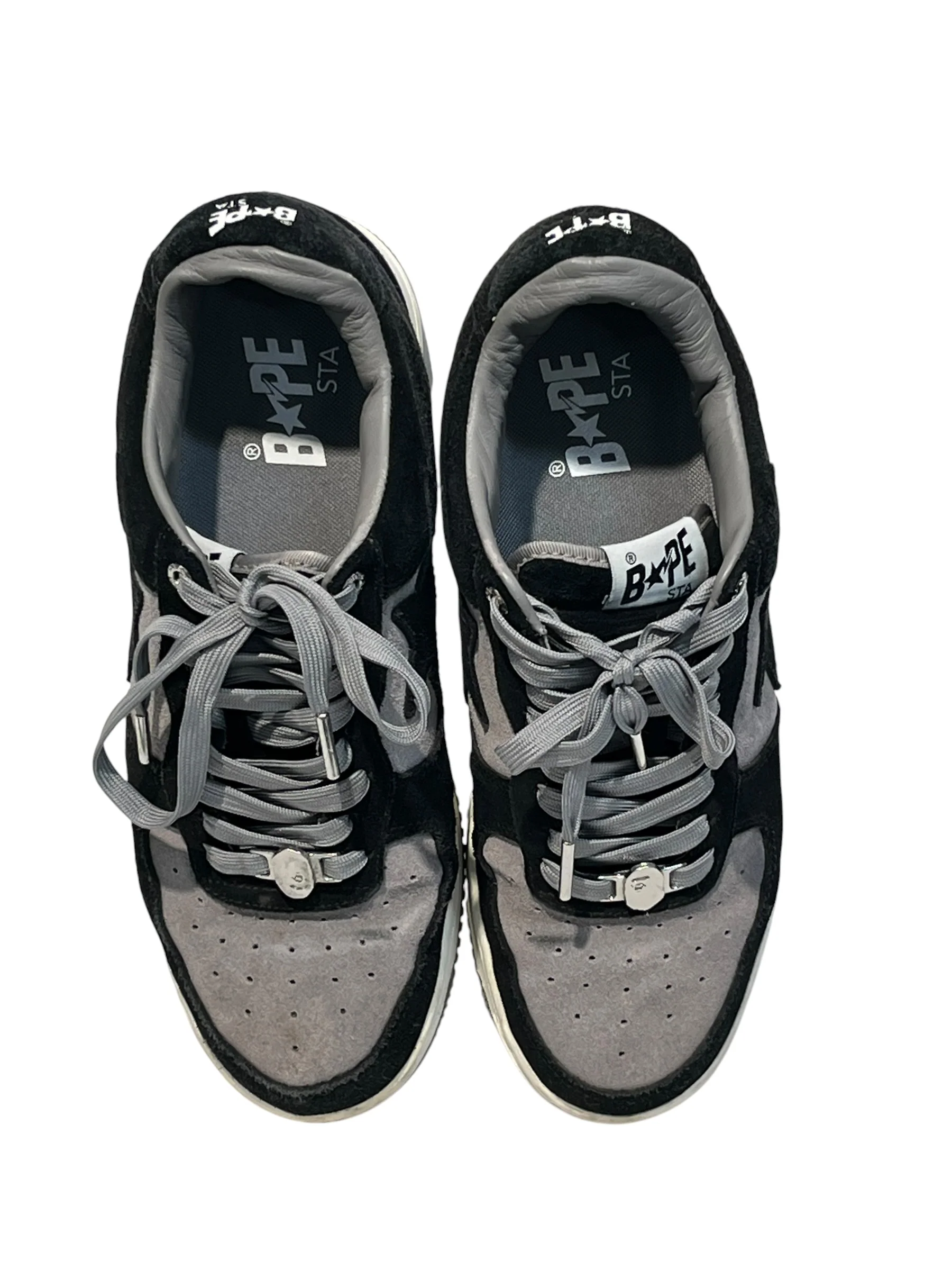 BAPE STA!/Low-Sneakers/US 9.5/Suede/BLK/