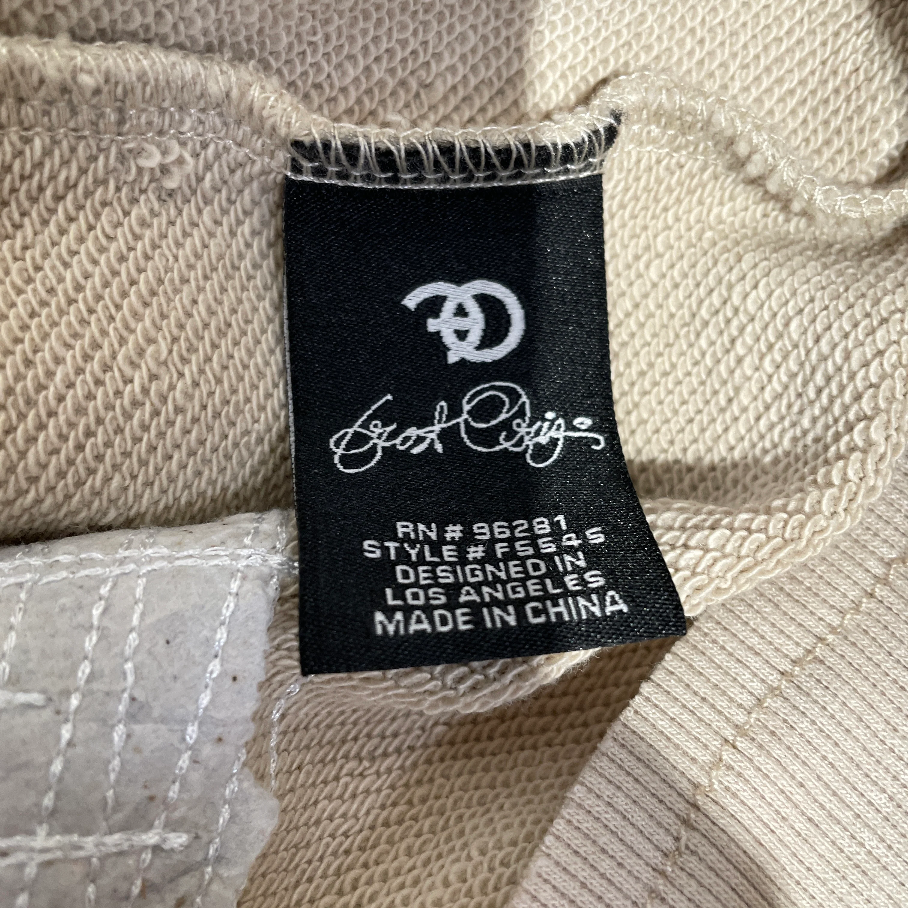 FROST ORIGINALS /Zip Up Hoodie/S/Cotton/BEG/ Brave Heart Tapestry Hoodie
