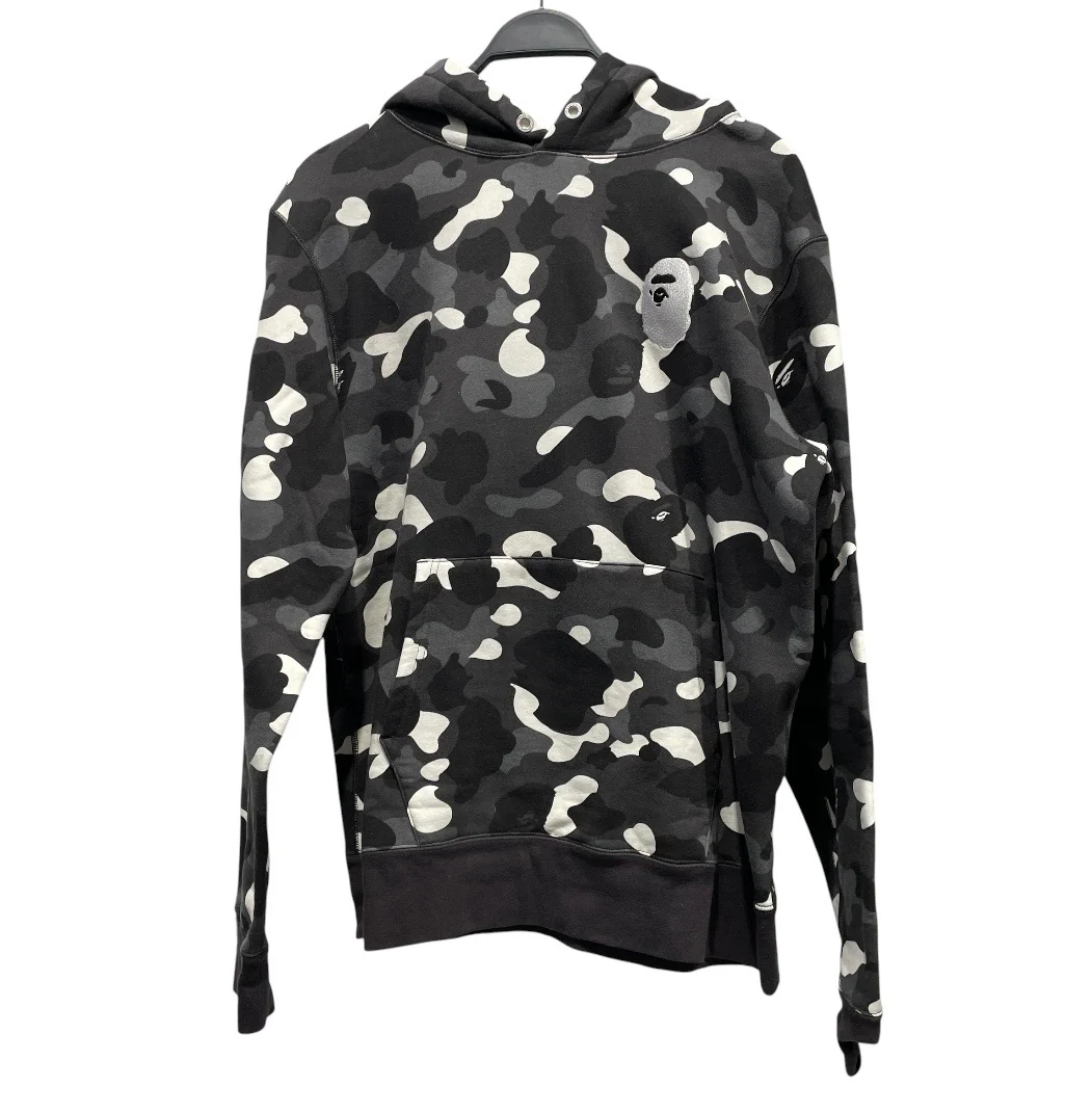 A BATHING APE/Hoodie/XL/Camouflage/Cotton/GRY/Grey City Camo Pullover Hoodie