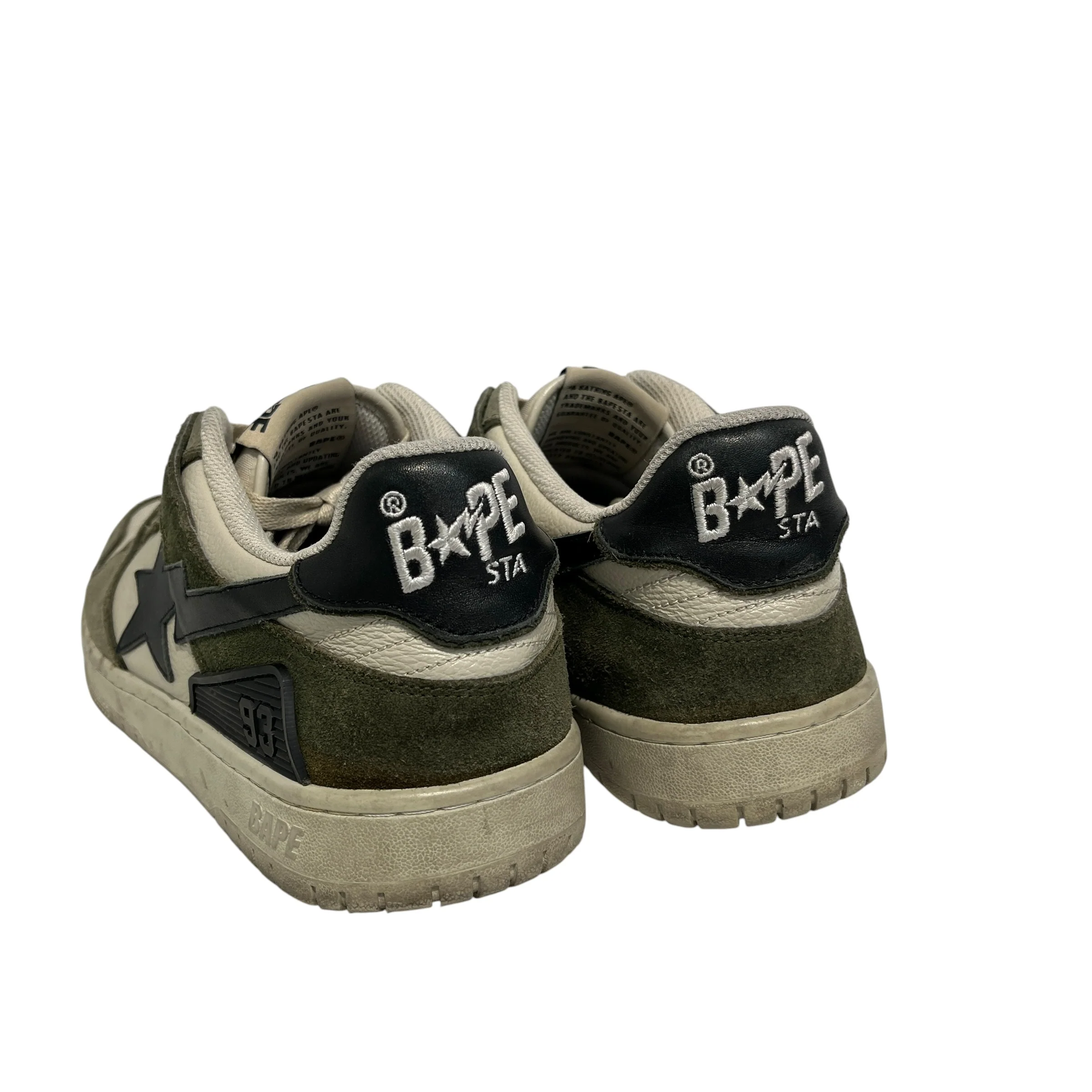 BAPE STA!/Low-Sneakers/US 11/Cotton/GRN/93