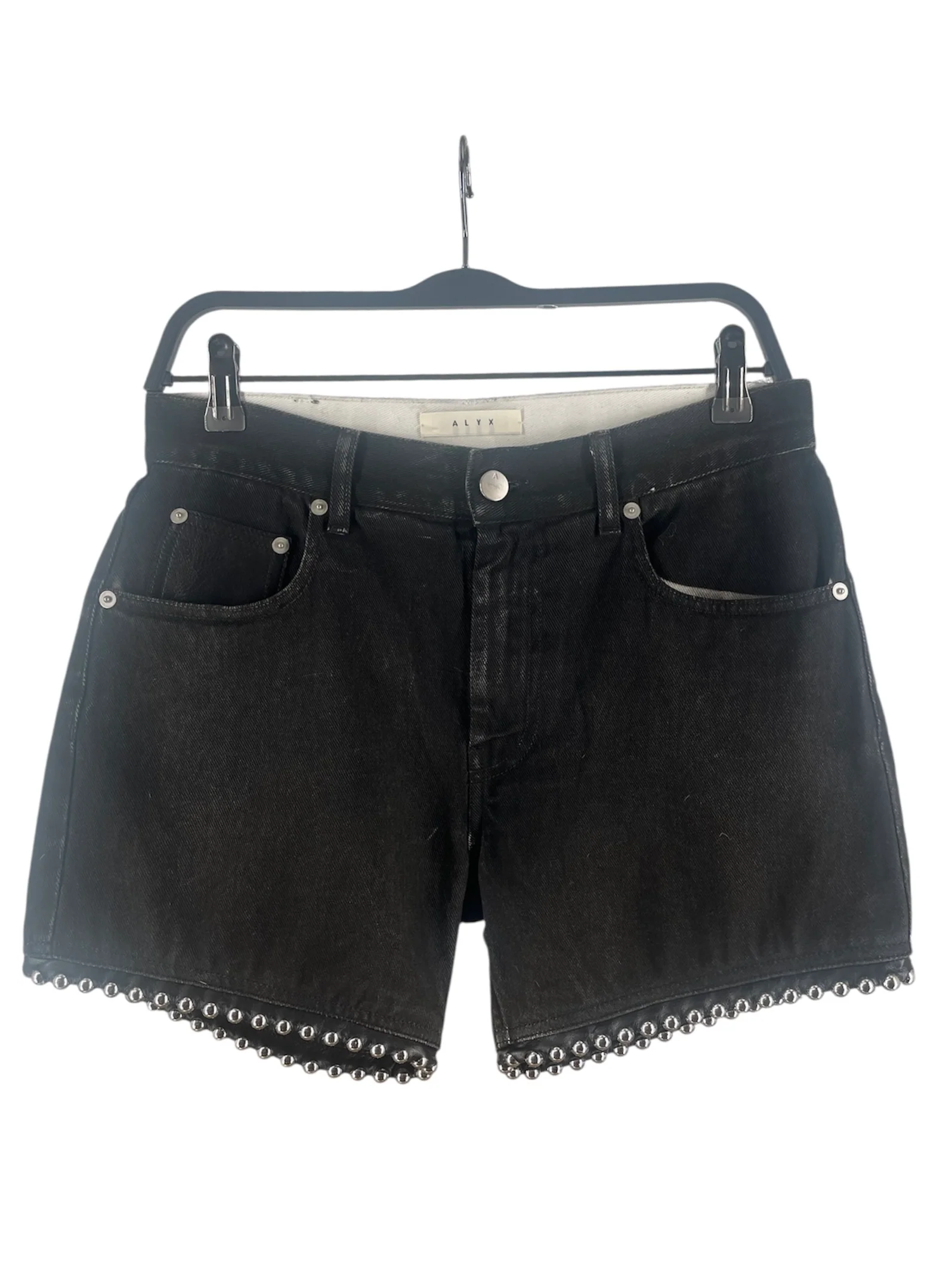 1017 ALYX 9SM(ALYX)/Skinny Pants/27/Denim/BLK/Button Fly/ACTUALLY BALLCHAIN SHORTS