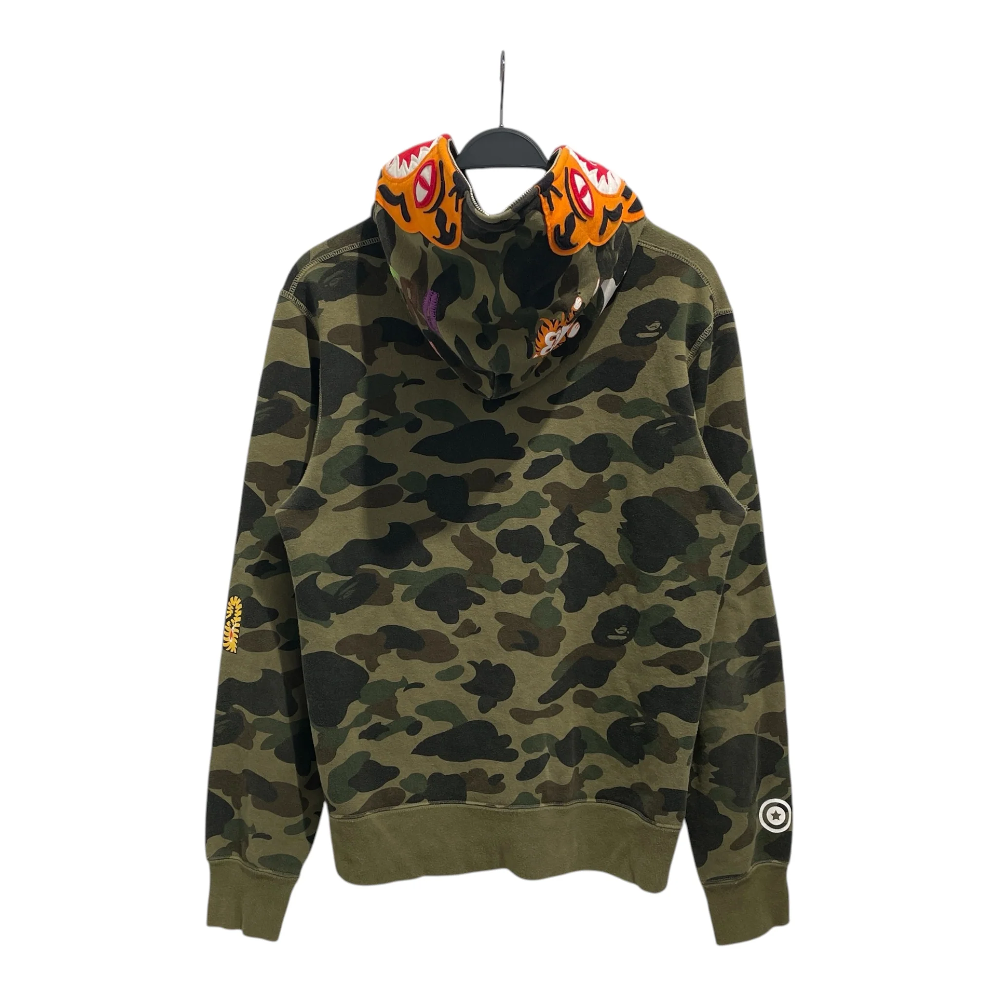 A BATHING APE/Zip Up Hoodie/L/Camouflage/Cotton/GRN/