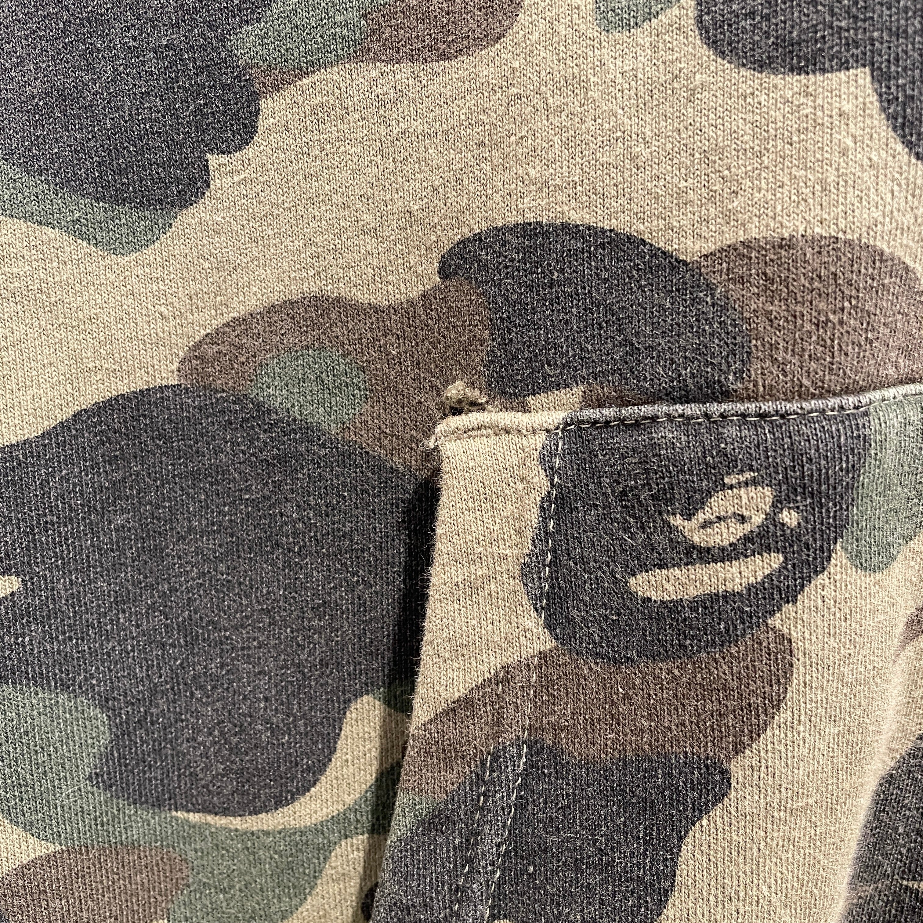 A BATHING APE/Zip Up Hoodie/L/Camouflage/Cotton/GRN/