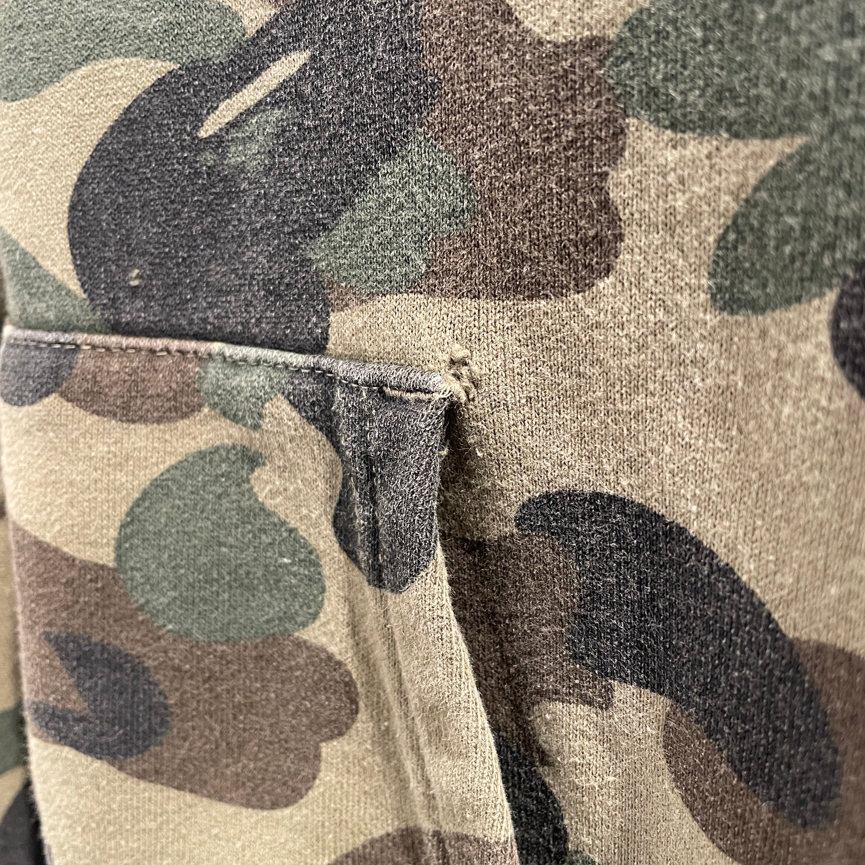 A BATHING APE/Zip Up Hoodie/L/Camouflage/Cotton/GRN/