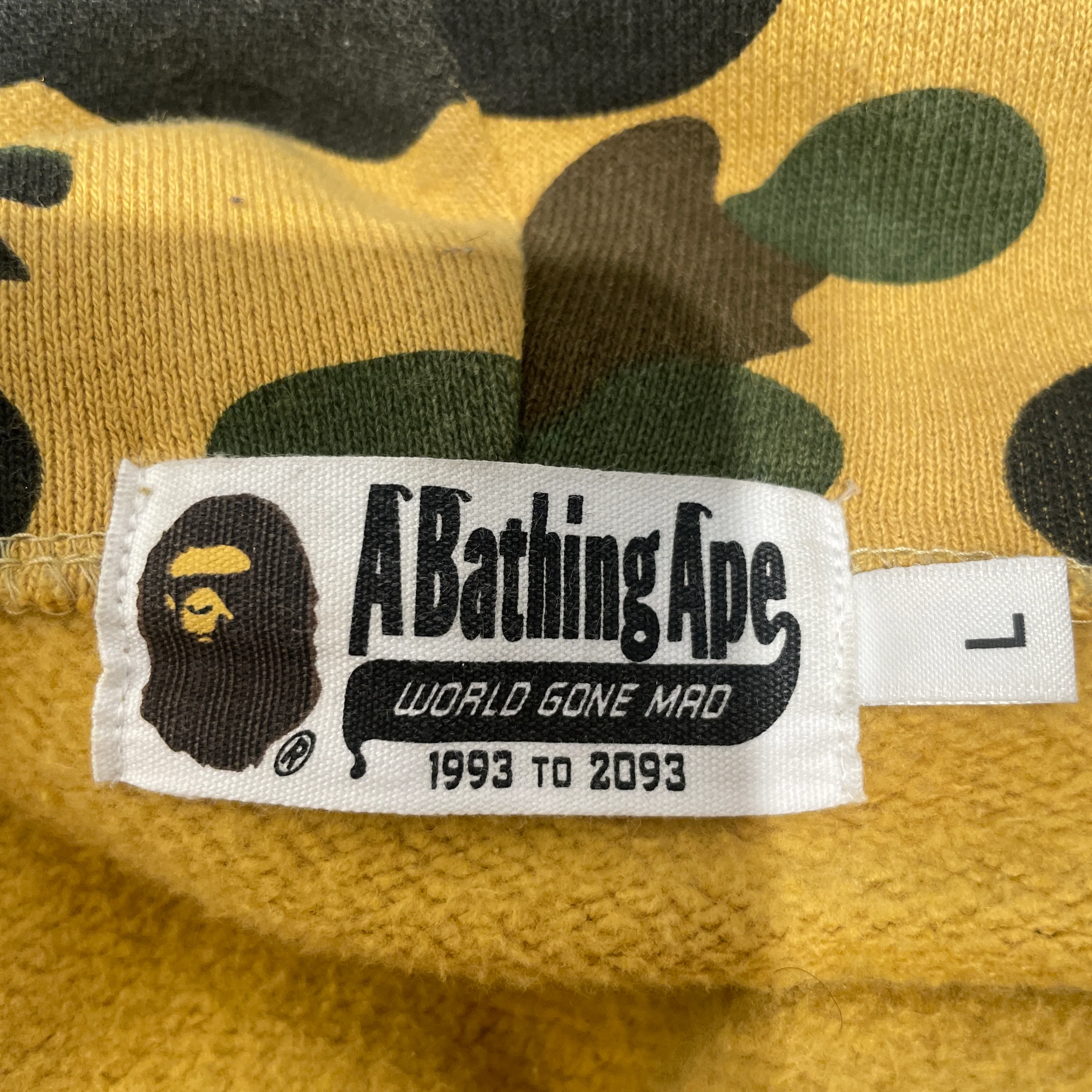 A BATHING APE/Zip Up Hoodie/L/Camouflage/Cotton/MLT/Oversize/Bathing Ape PONR