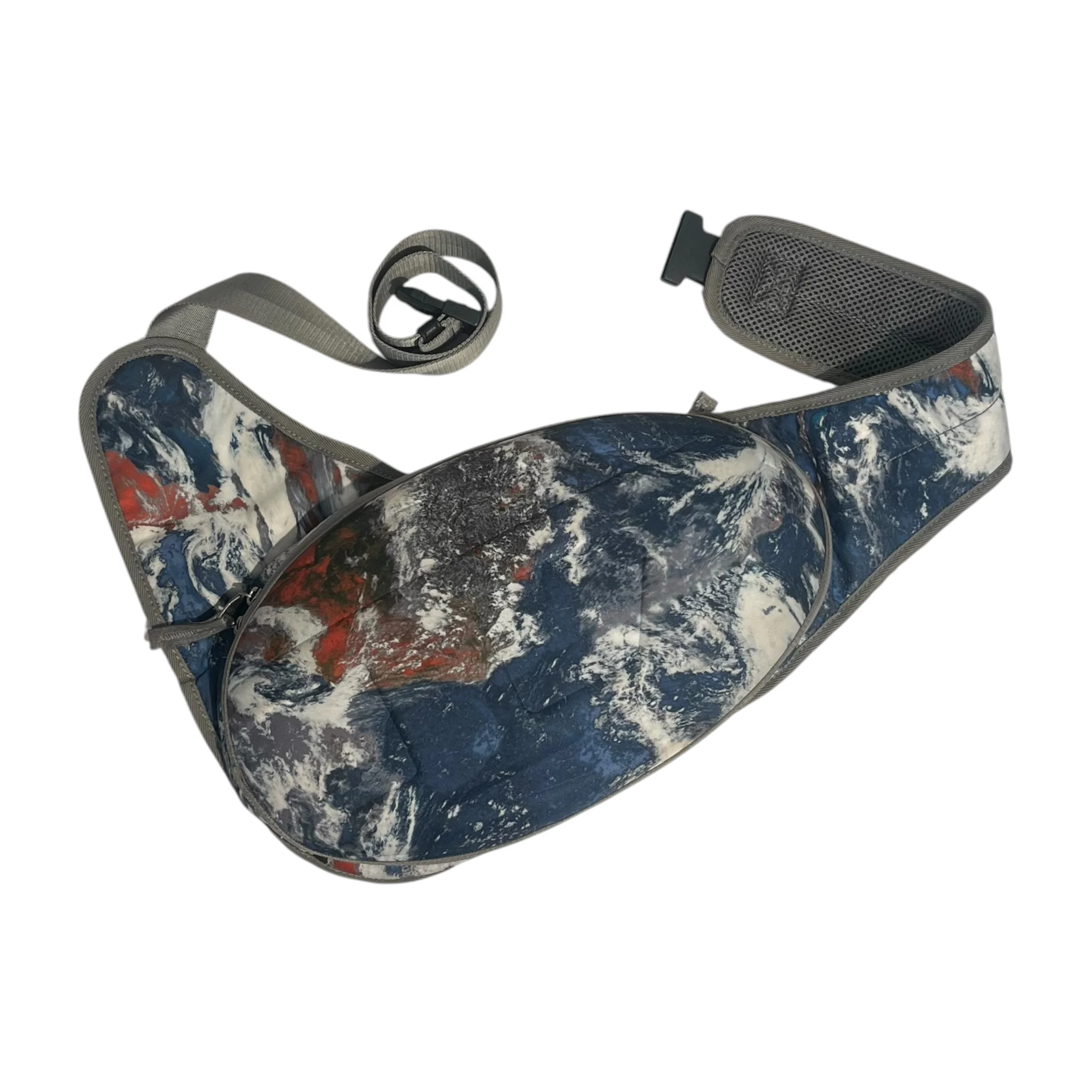 DIESEL/Backpack/All Over Print/Polyester/BLU/TERRA SCAPE-HARDSHELL