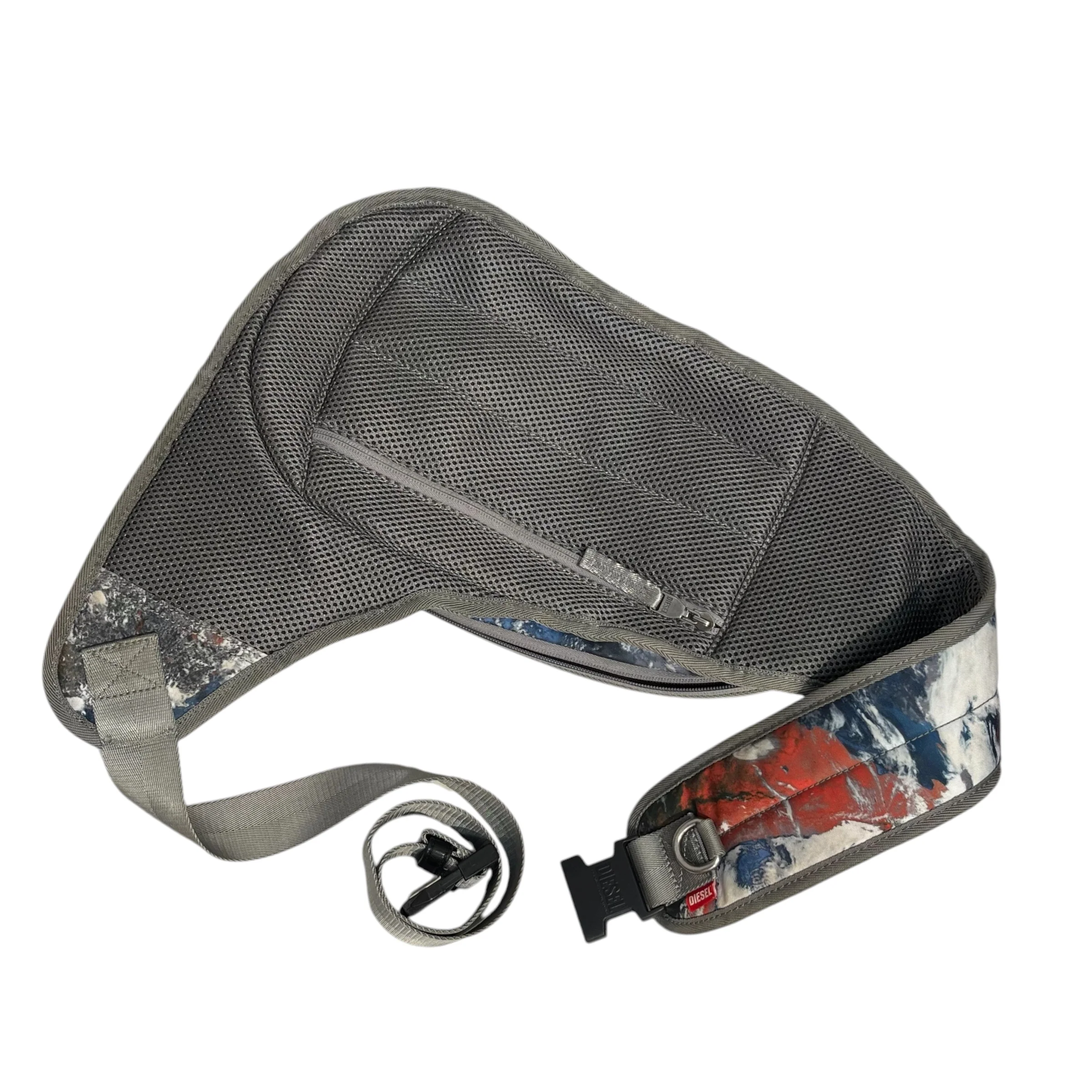 DIESEL/Backpack/All Over Print/Polyester/BLU/TERRA SCAPE-HARDSHELL