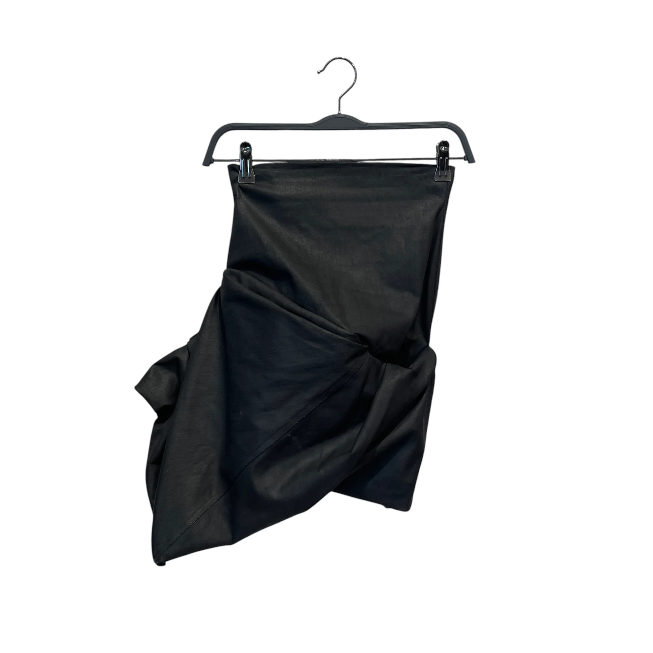 Rick Owens/Skirt/4/Denim/BLK/FW 24 PORTERVILLE DRAPED SKIRT