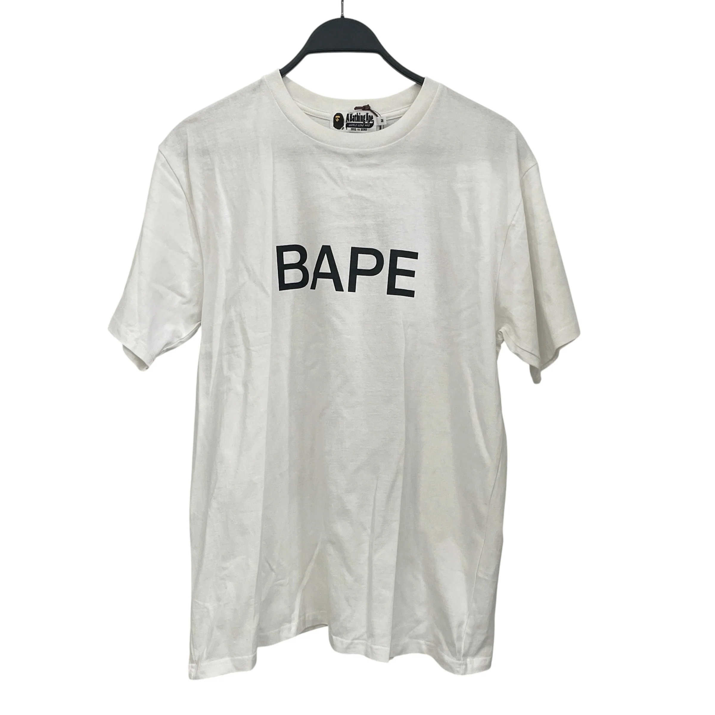 A BATHING APE/T-Shirt/M/Cotton/WHT/camo square back