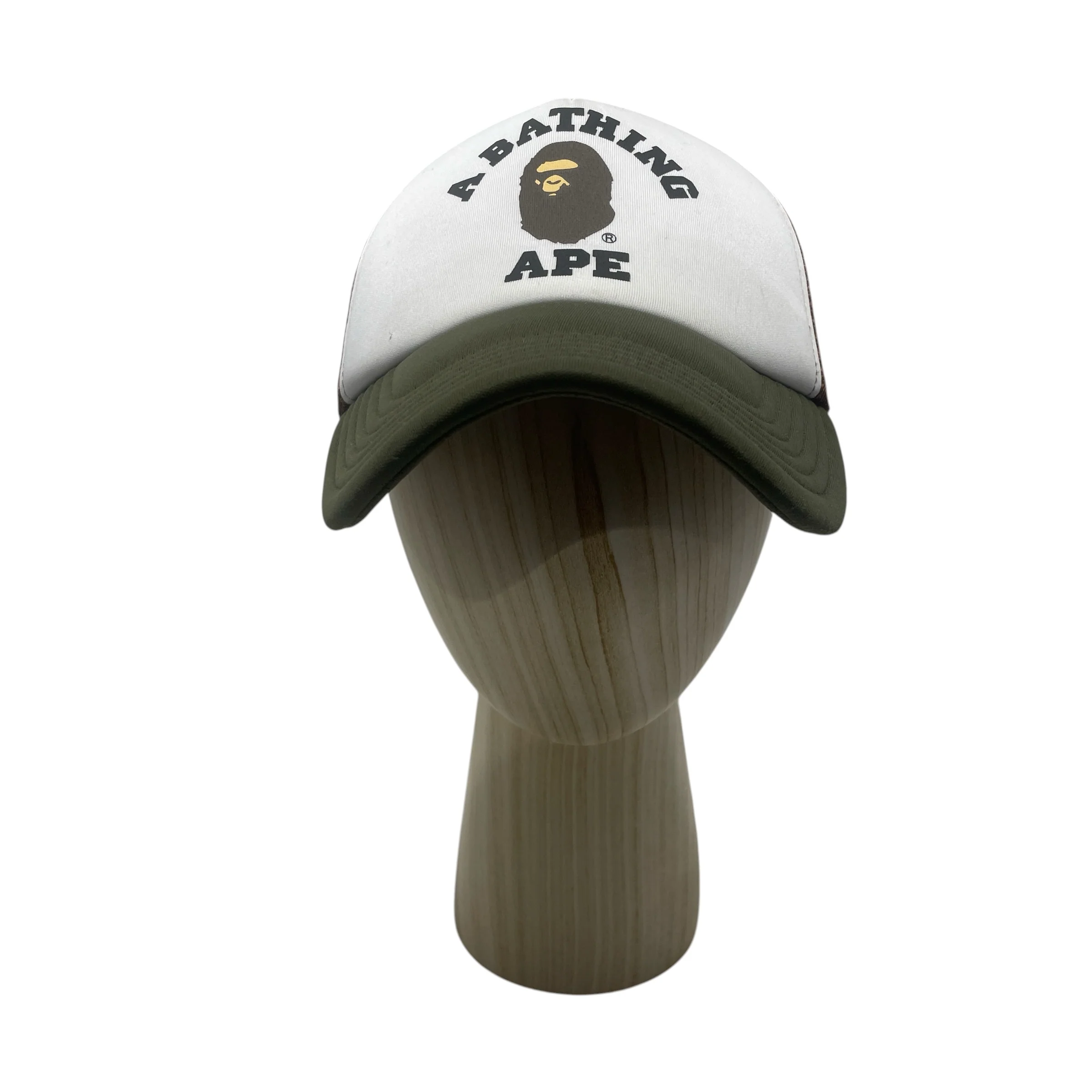 A BATHING APE/Cap/Cotton/GRN/college mash