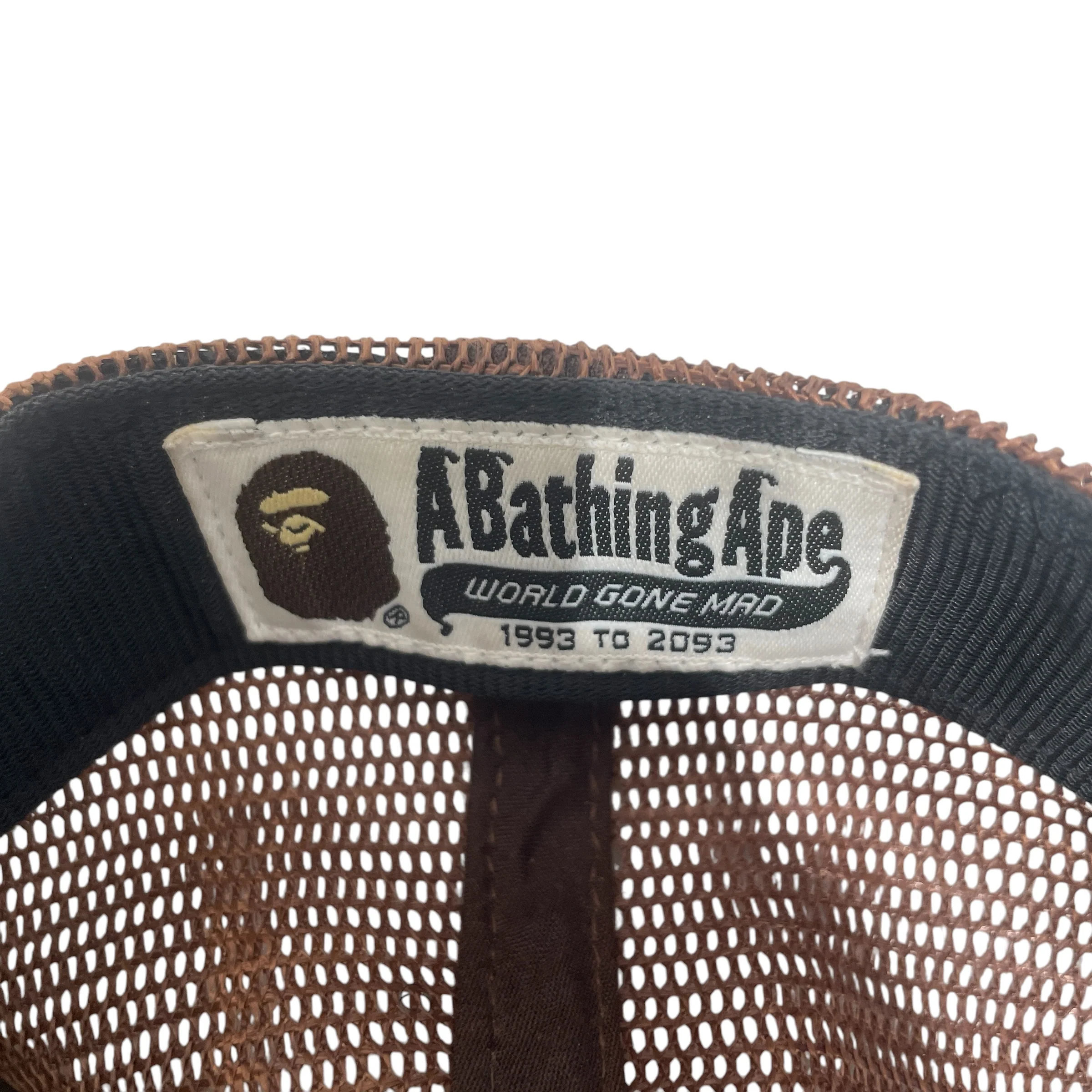 A BATHING APE/Cap/Cotton/GRN/college mash