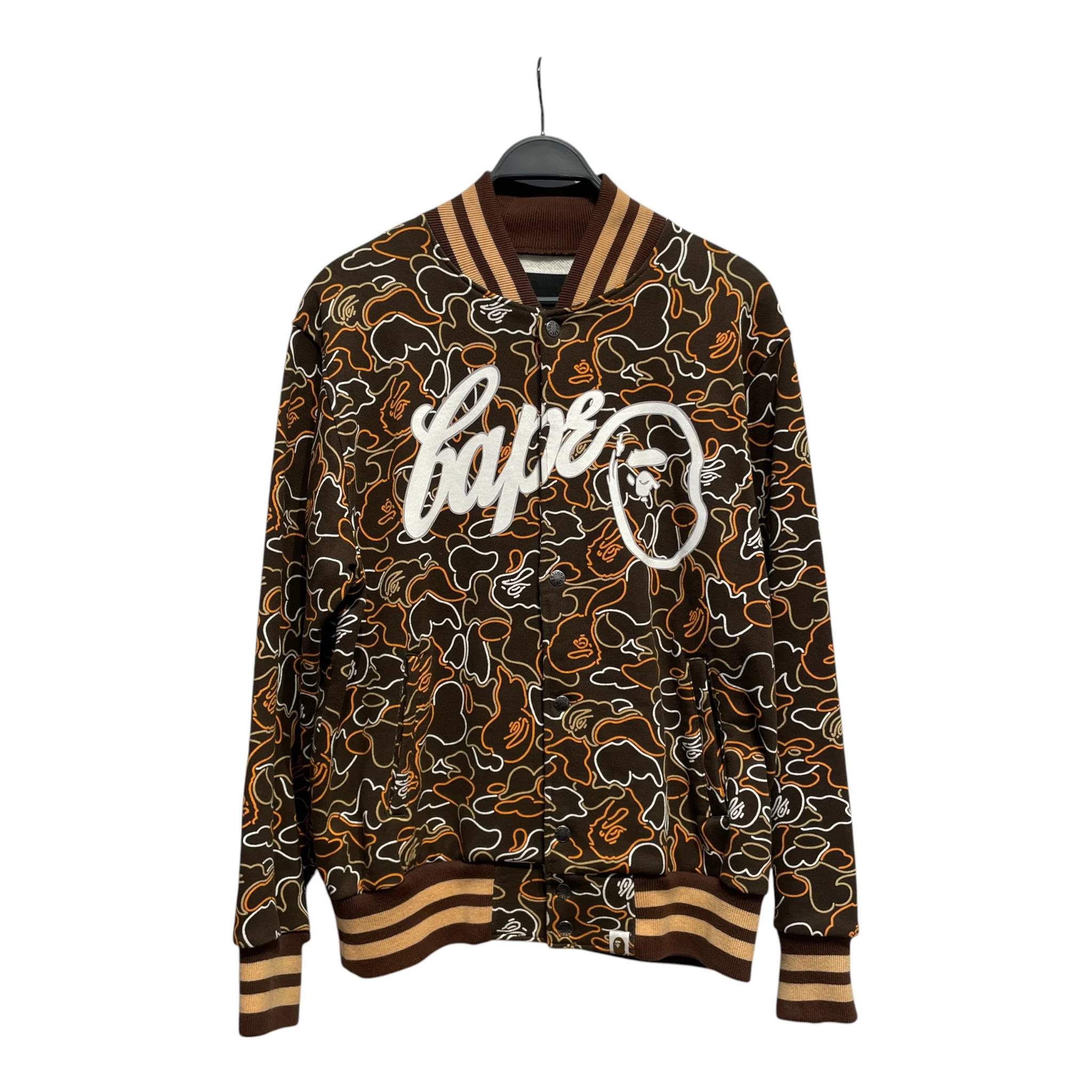 A BATHING APE/Sweatshirt/M/Camouflage/Cotton/MLT/Orange Ape Camo