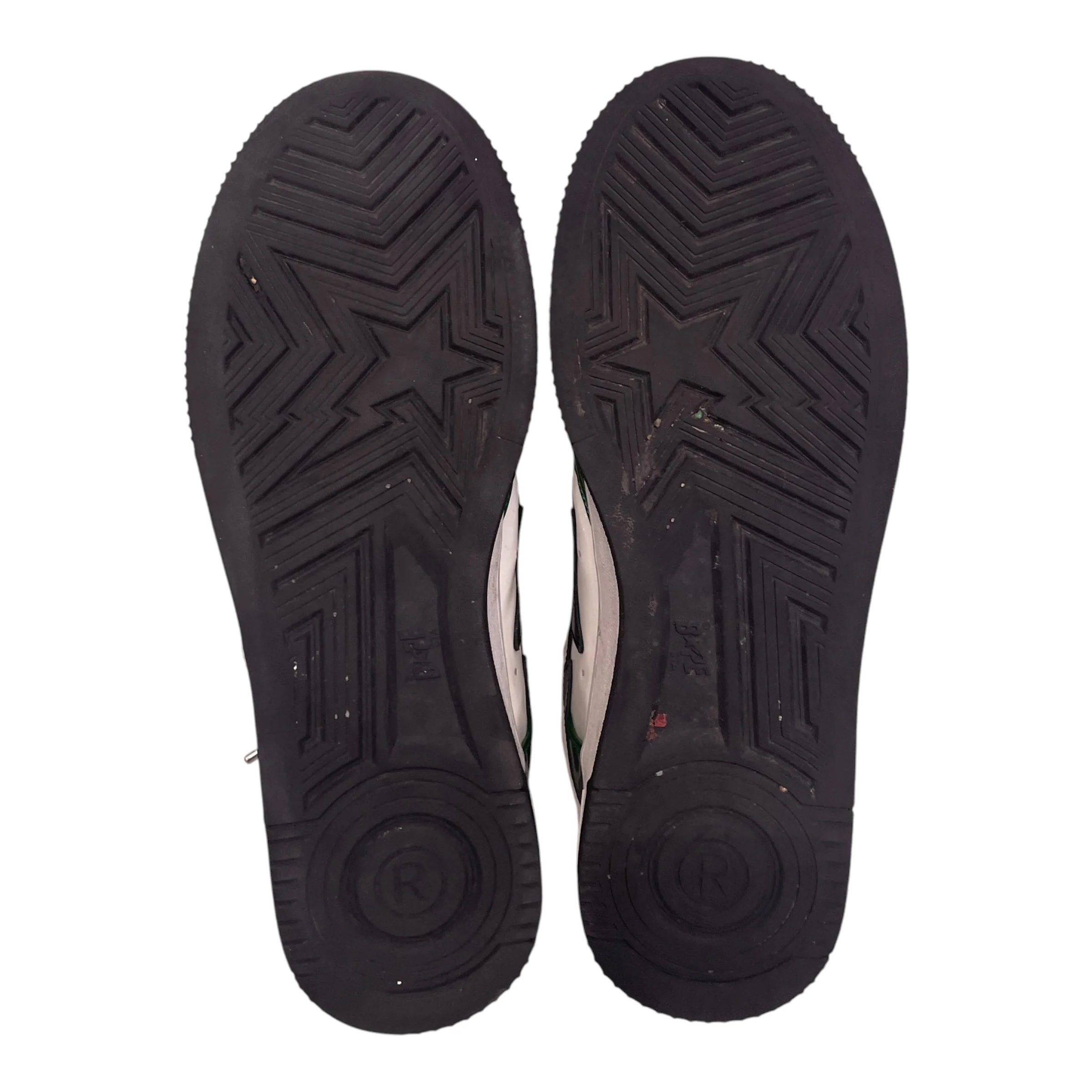 BAPE STA!/Low-Sneakers/US 12/Leather/GRN/PINK INTERIOR BLK STAR