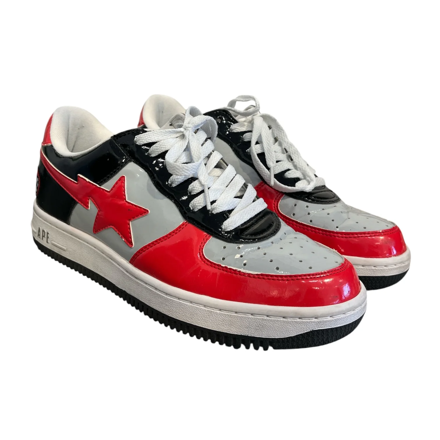 BAPE STA!/Low-Sneakers/US 9.5/RED/baby milo