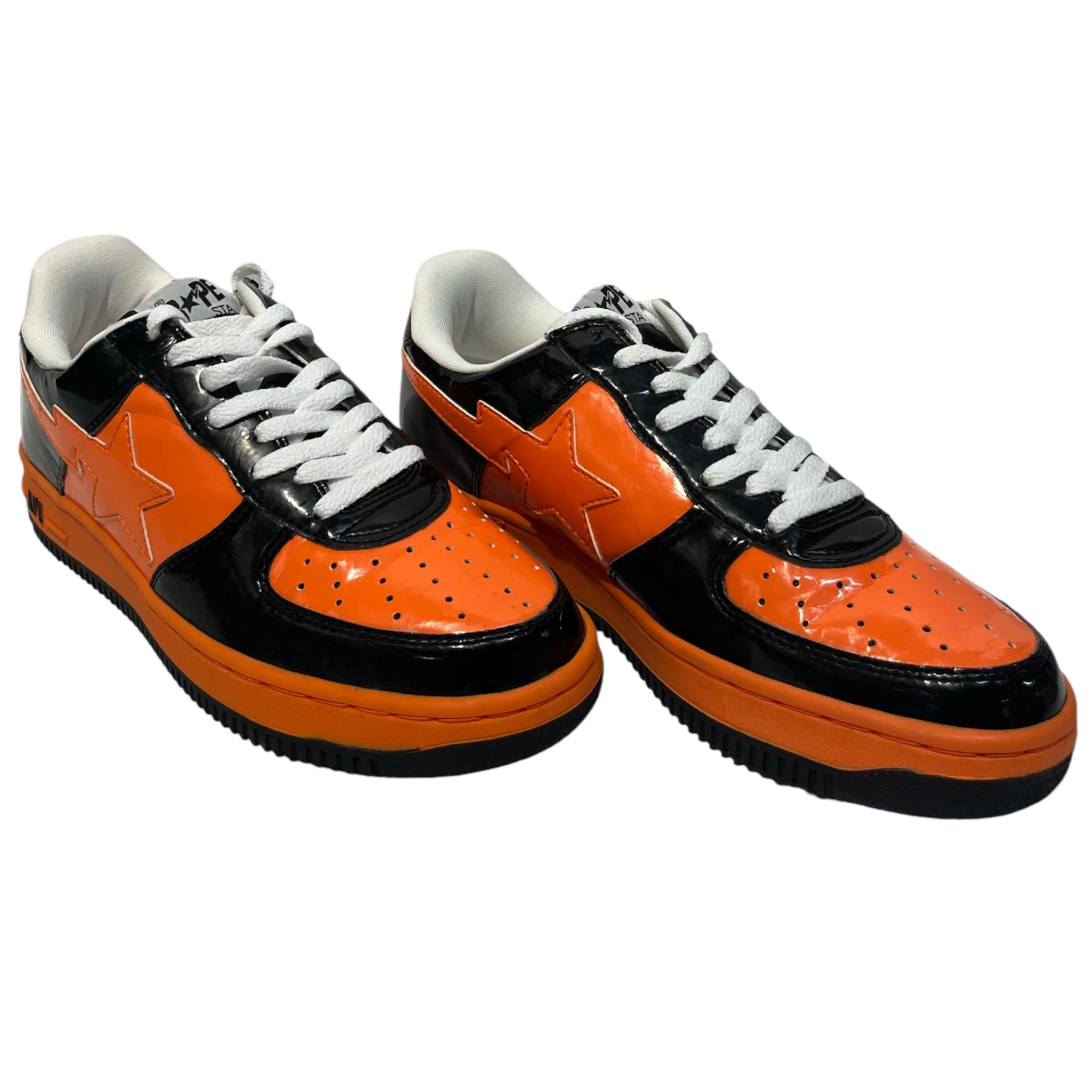 BAPE STA!/Low-Sneakers/US 8/Leather/ORN/Halloween