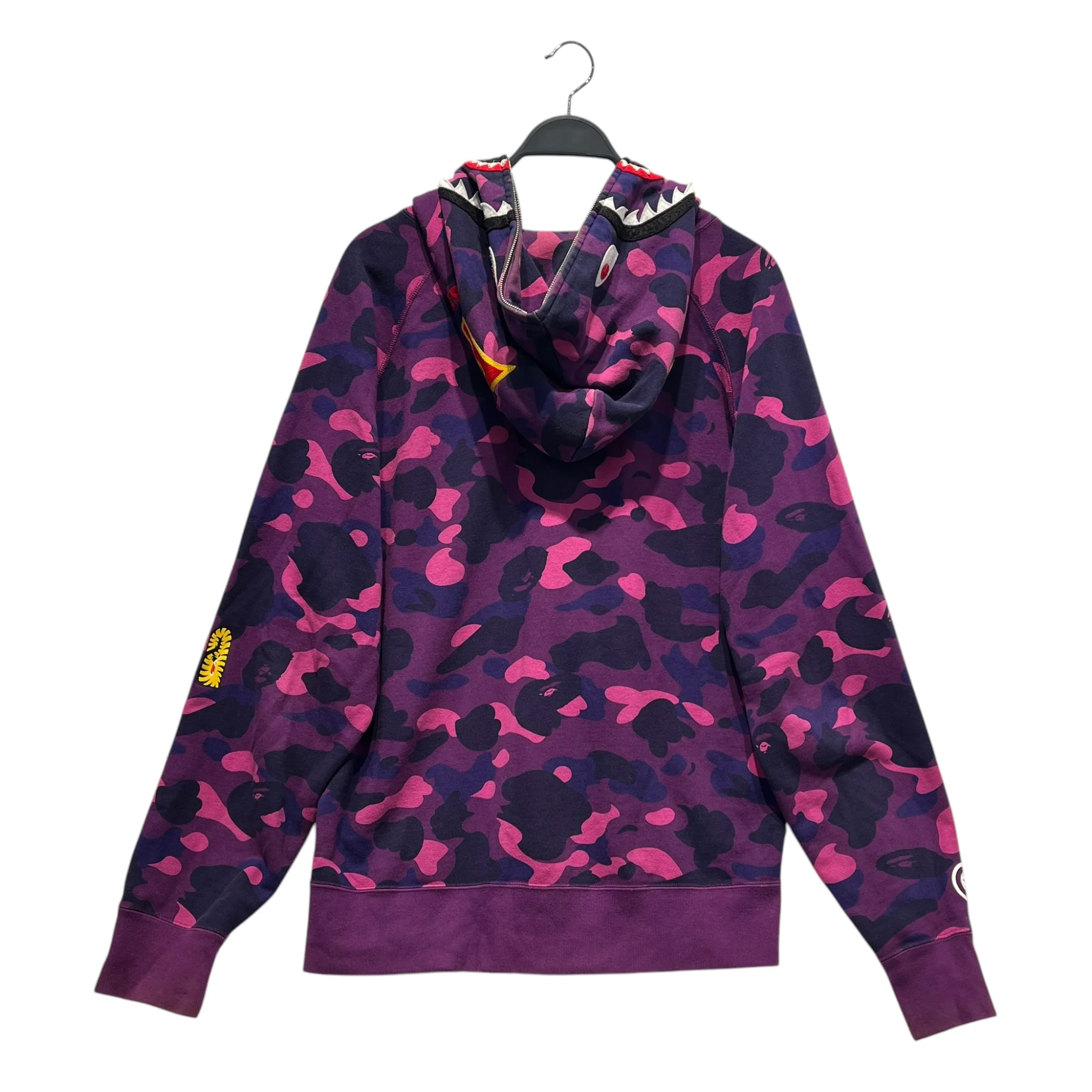 A BATHING APE/Zip Up Hoodie/XL/Camouflage/Cotton/PPL/SHARK HOODIE PONR ON BACK