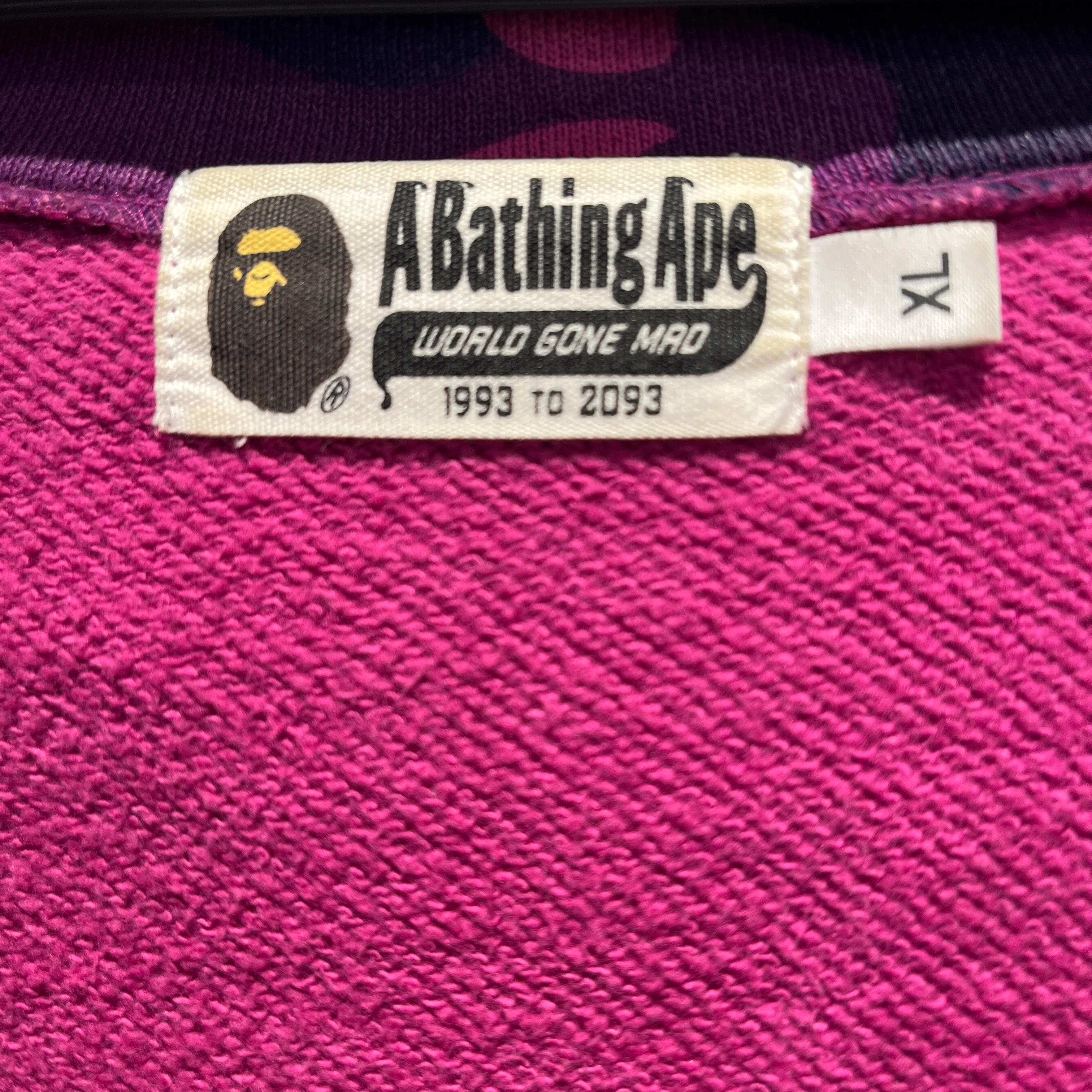 A BATHING APE/Zip Up Hoodie/XL/Camouflage/Cotton/PPL/SHARK HOODIE PONR ON BACK