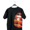 A BATHING APE/T-Shirt/M/Cotton/BLK/ORN/REDPLAIDAPE