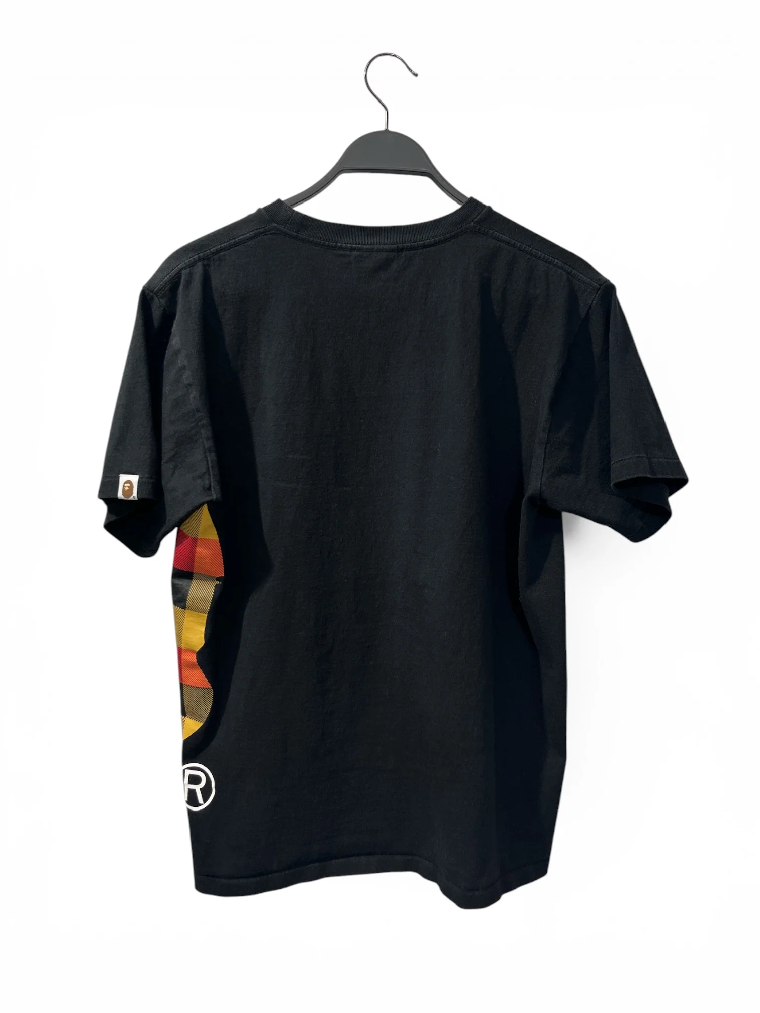 A BATHING APE/T-Shirt/M/Cotton/BLK/ORN/REDPLAIDAPE