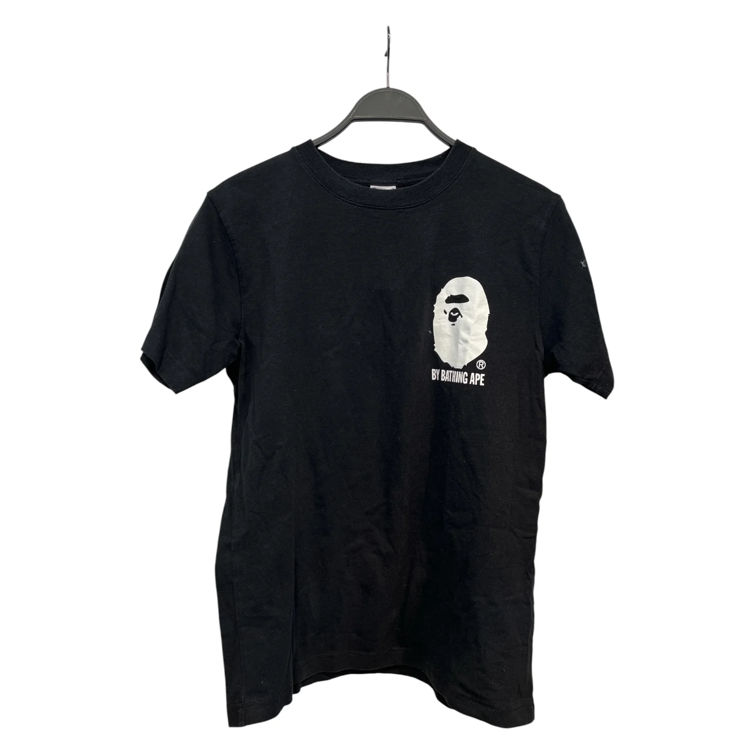 A BATHING APE/Champion/T-Shirt/M/Cotton/BLK/CLASSIC LOGO CHAMPION TEE